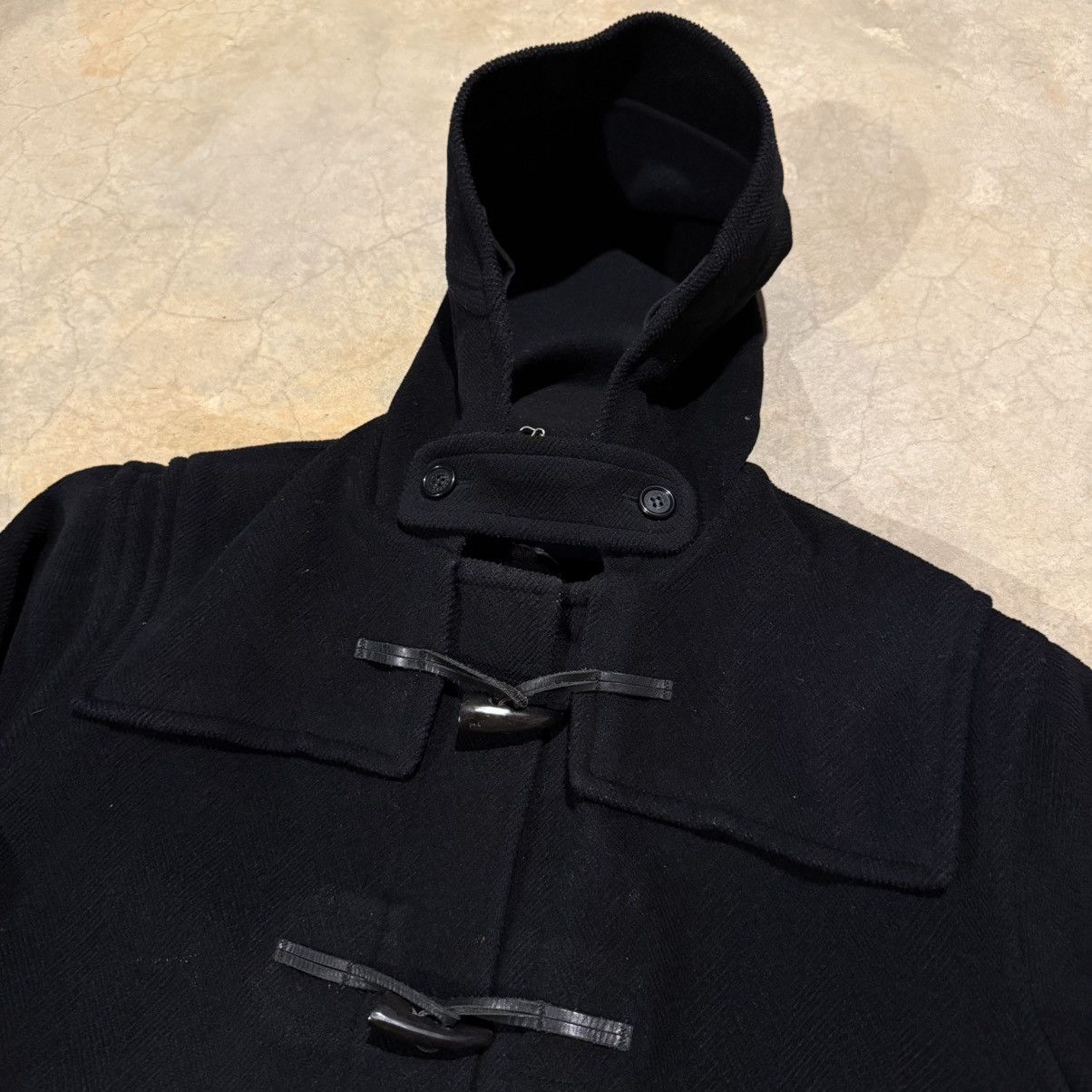Burberry Burberry London Wool Hooded Duffle Coat Black Size US L / EU 52-54 / 3 - 6 Thumbnail