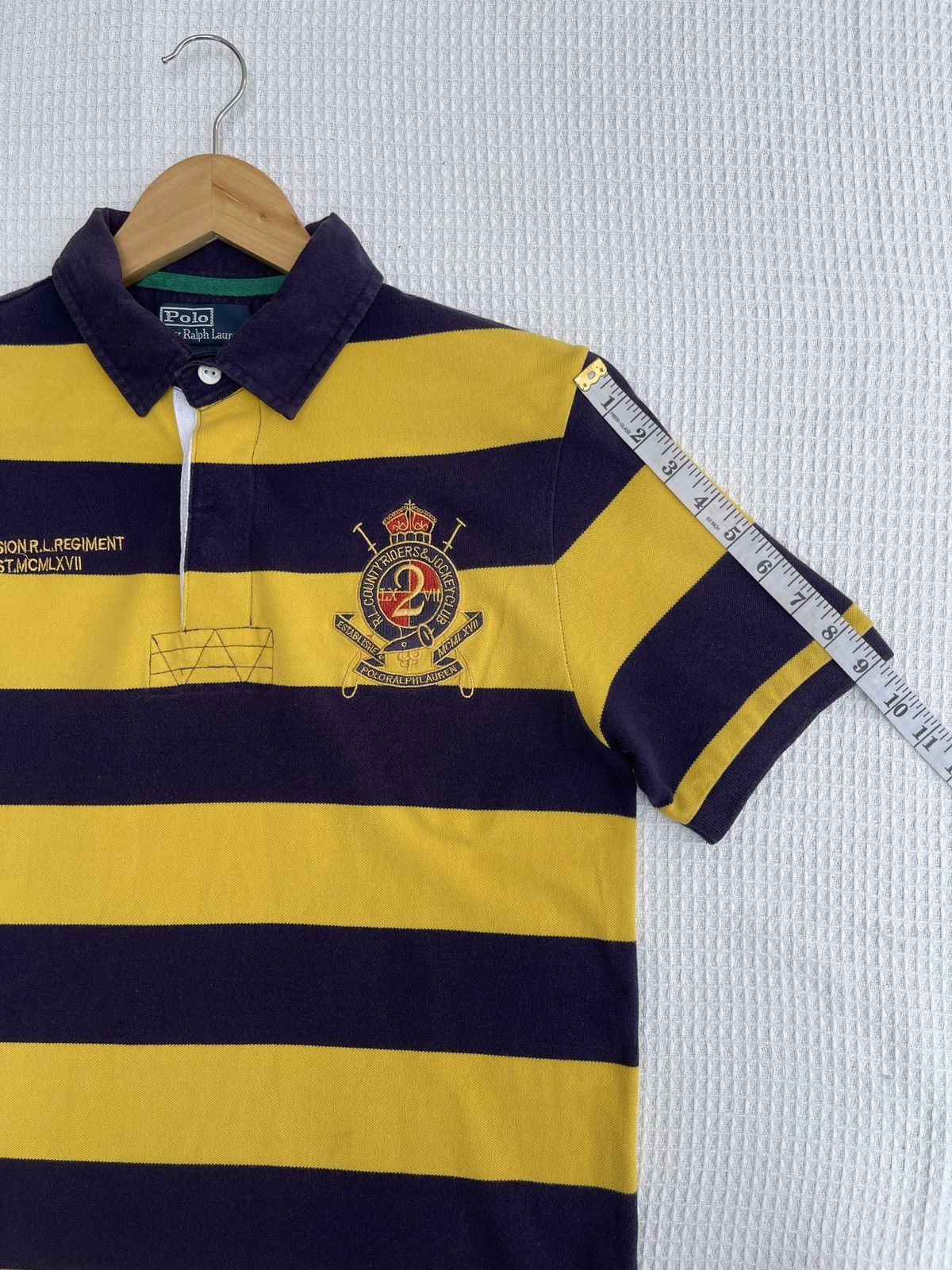 OVER THE STRiPES Rare🔥Vintage POLO RALPH LAUREN RUGBY T Shirt Size US M / EU 48-50 / 2 - 13 Thumbnail