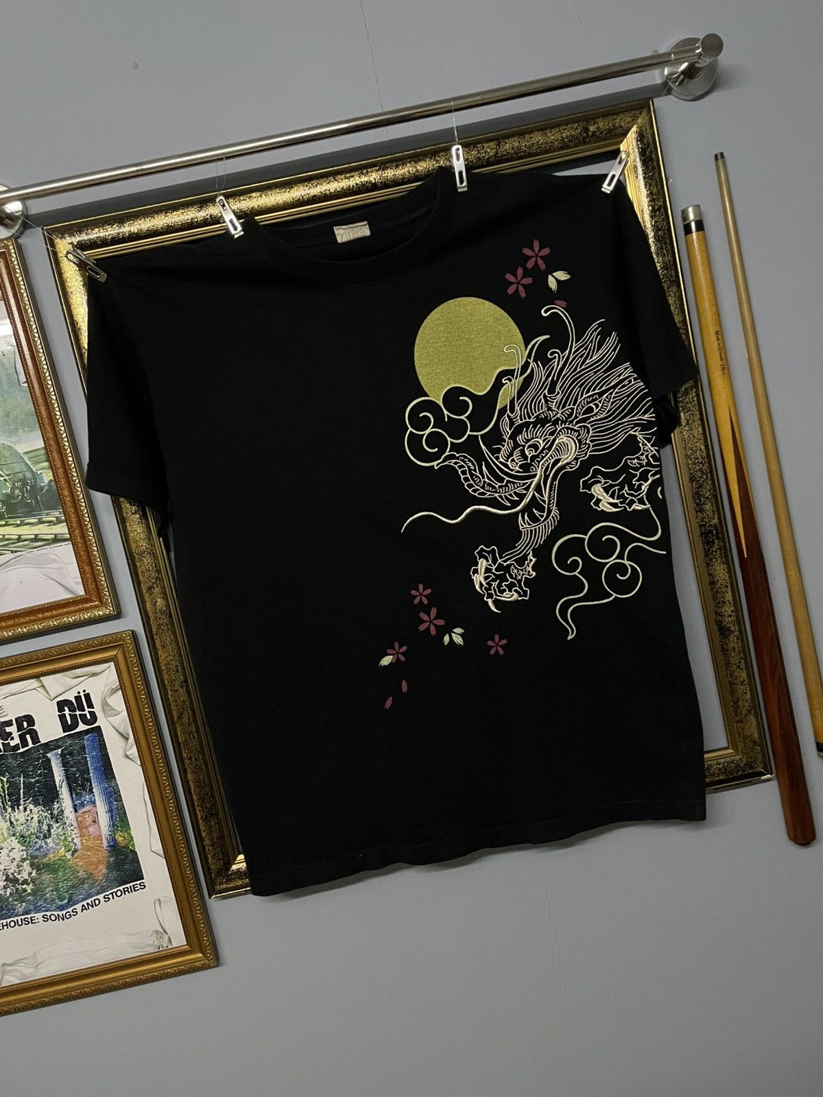 Japanese Brand Vintage 1990s Japan Designer Generate Sukajan Embroidery Tee Size US M / EU 48-50 / 2 - 2 Thumbnail