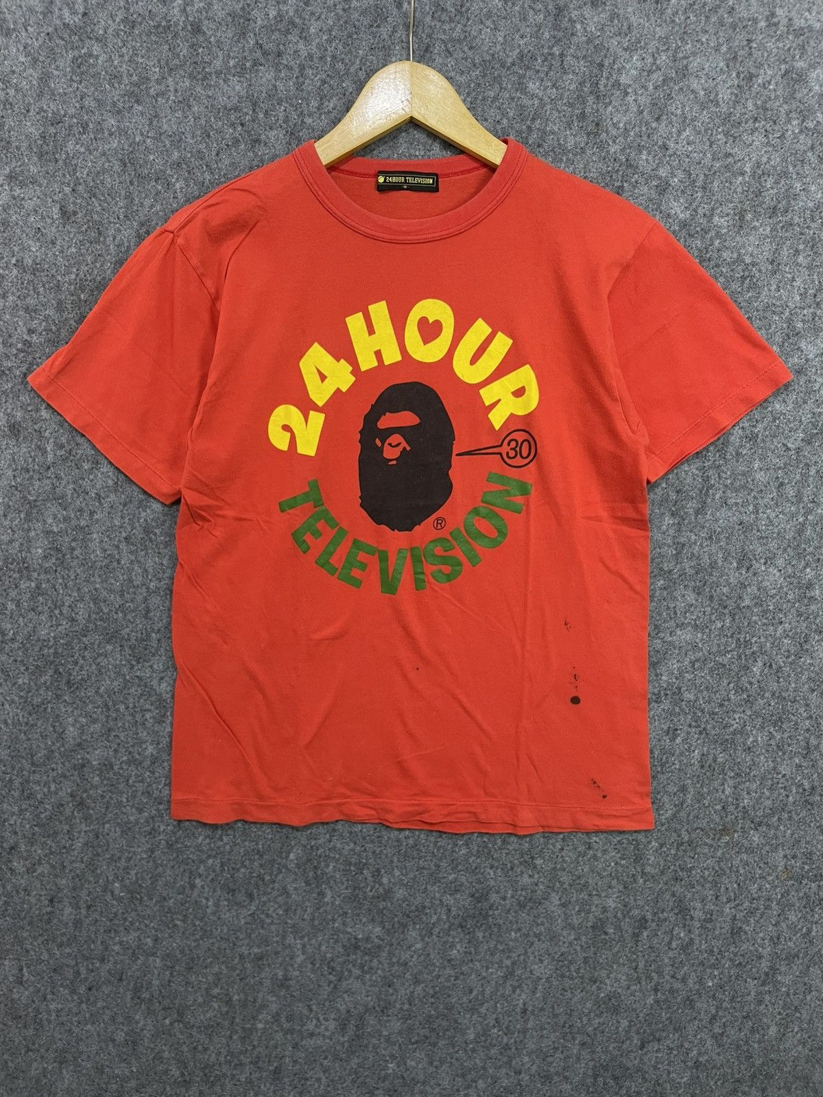 Bape Bape x 24Hours Television T-Shirt Size US M / EU 48-50 / 2 - 1 Thumbnail