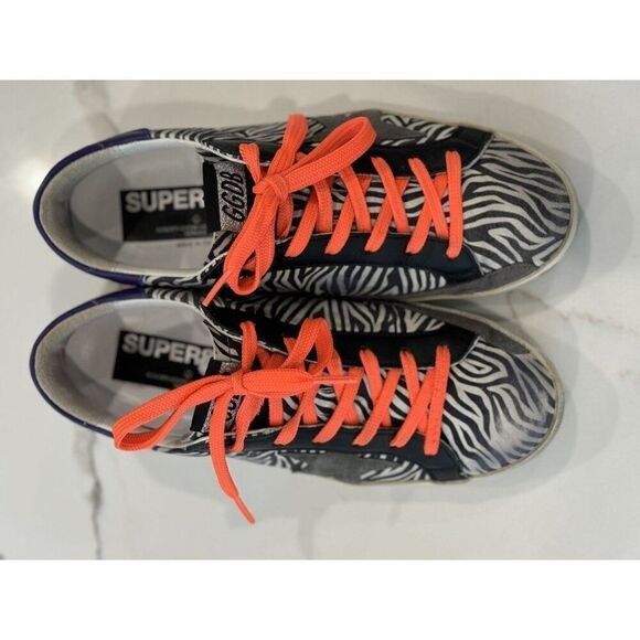 Golden Goose Golden Goose Superstar Zebra-Striped Sneakers Size 38 Size US 8 / IT 38 - 5 Thumbnail