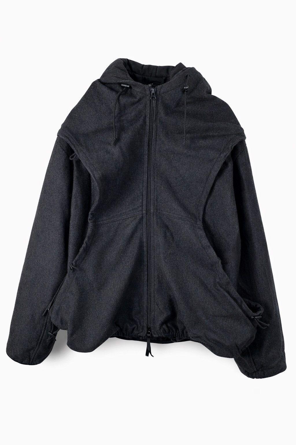 Final Home FINAL HOME Black Hooded Technical Jacket Issey Miyake Size US M / EU 48-50 / 2 - 1 Thumbnail