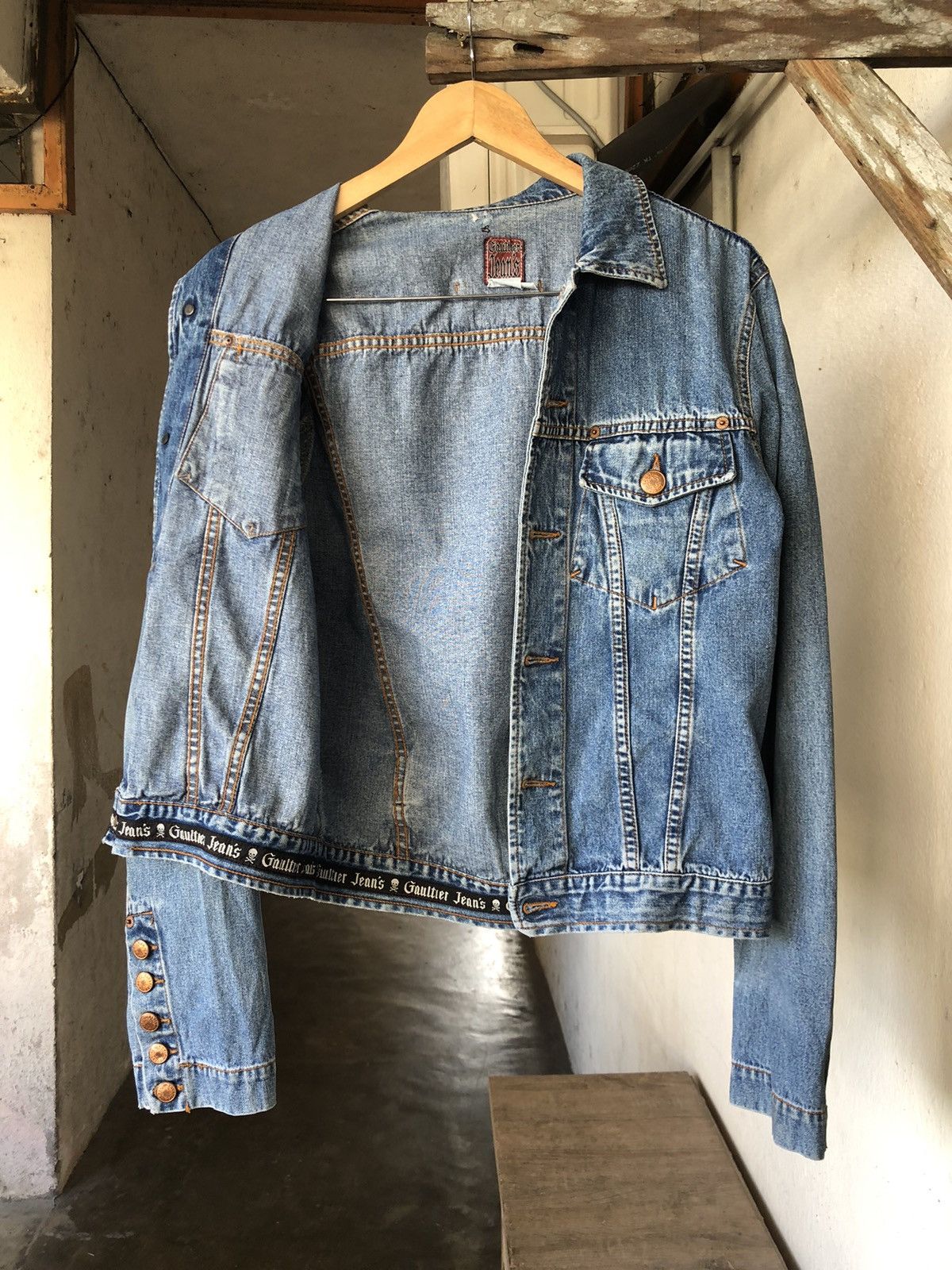 Jean Paul Gaultier Vintage 90s Jean Paul Gaultier Denim Trucker Jacket Size US M / EU 48-50 / 2 - 4 Thumbnail