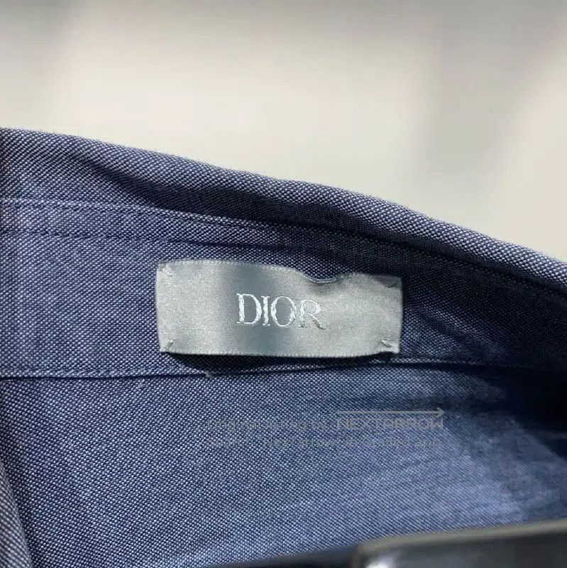 Dior Dior Blue Cotton Long Sleeve Shirt . Size US L / EU 52-54 / 3 - 2 Thumbnail