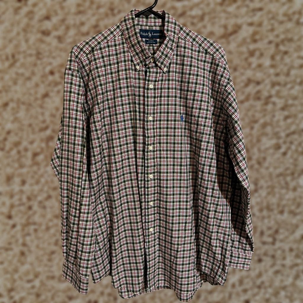 Polo Ralph Lauren Polo Ralph Lauren Blake Casual Plaid Button Up Multi-Color L/S Shirt Men's L Size US L / EU 52-54 / 3 - 1 Thumbnail