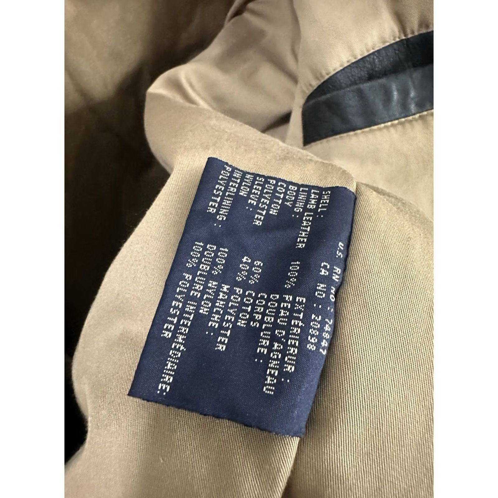 Dockers VTG Dockers Leather Bomber Jacket M Black Weathered Faded Distressed 90s Mens Jacket Size US M / EU 48-50 / 2 - 4 Thumbnail
