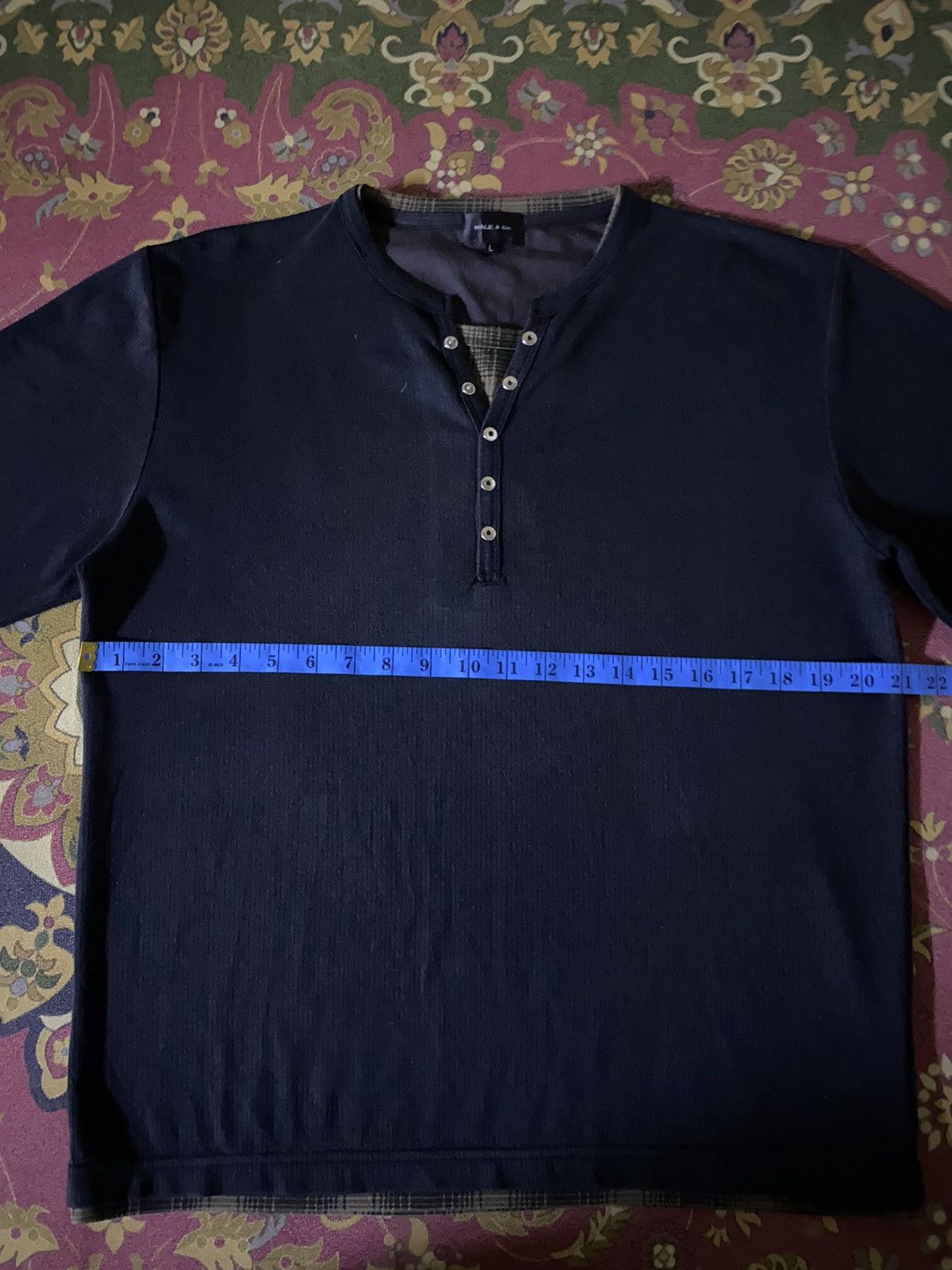 Japanese Brand × Vintage Japanese Brand MALE & Co. Double Layer Long Sleeve Tee Size US L / EU 52-54 / 3 - 9 Thumbnail