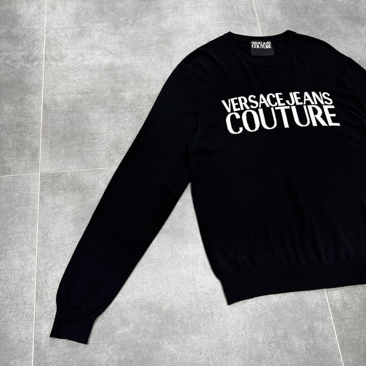 Versace Jeans Couture Versace Jeans Couture Big Logo Wool Sweater Size XL Men Size US XL / EU 56 / 4 - 5 Thumbnail