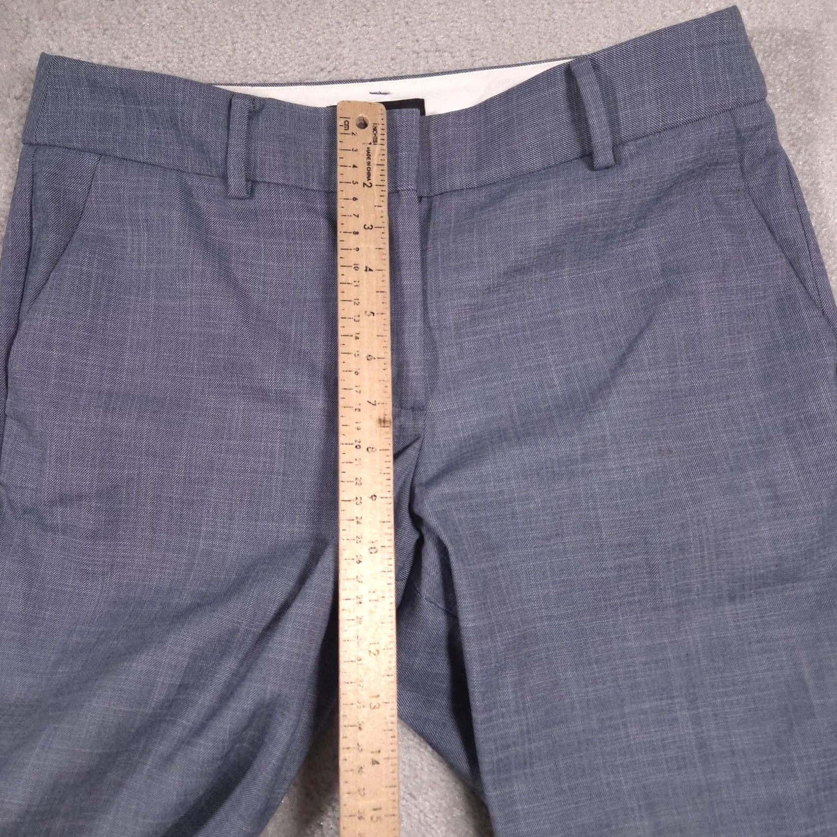 Talbots Talbots Pants Womens 10 Gray Hampshire Ankle Twill Slim Zip Stretch Work Size 32" / US 10 / IT 46 - 7 Thumbnail