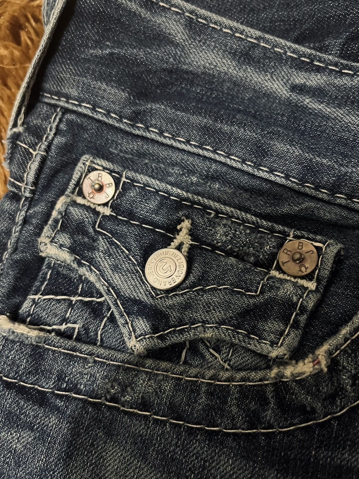 True Religion True Religion Distressed Denim Billy Jeans Y2K Style Size US 27 - 4 Thumbnail