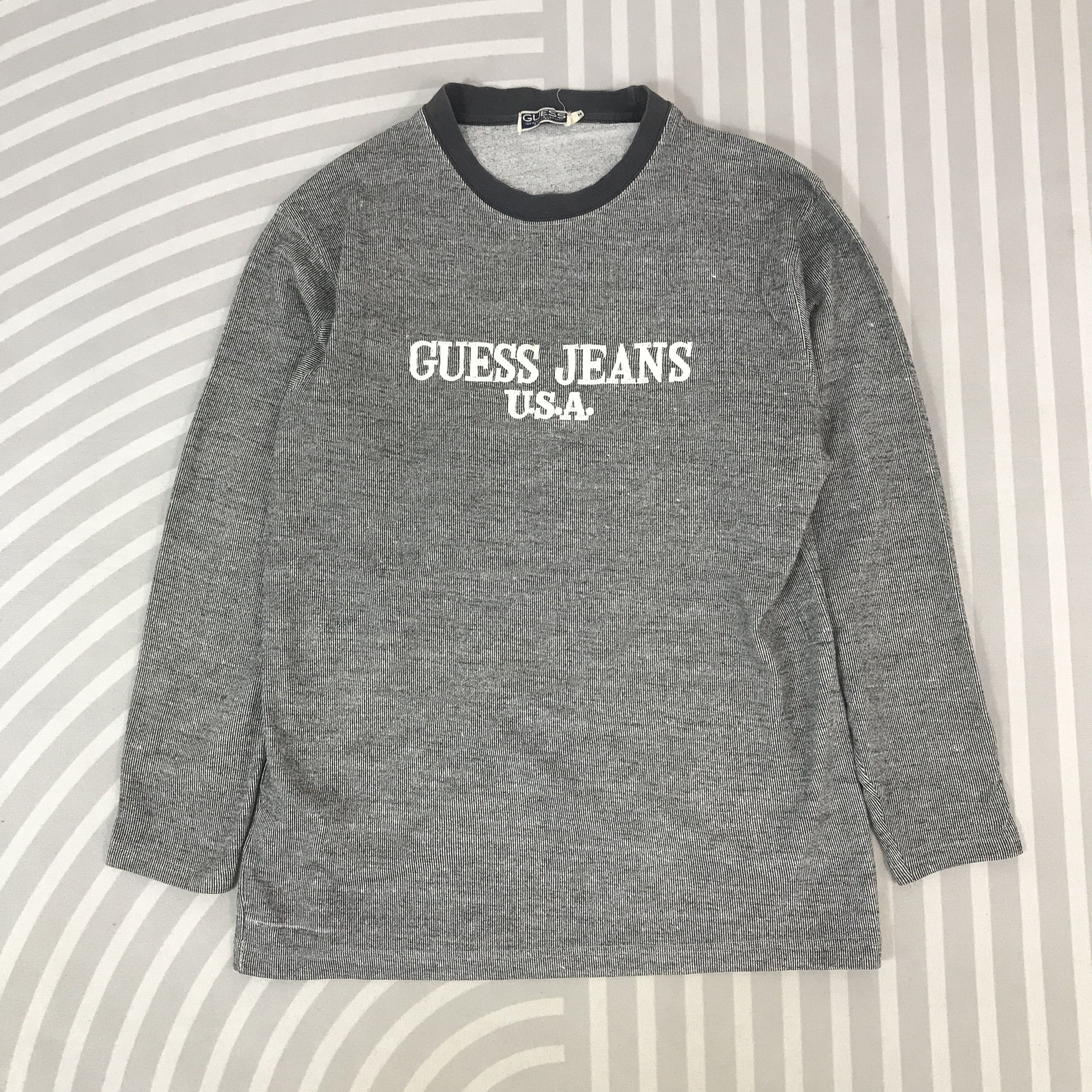 Guess Vintage Guess Jeans Striped long sleeve T-shirt Size US M / EU 48-50 / 2 - 1 Thumbnail