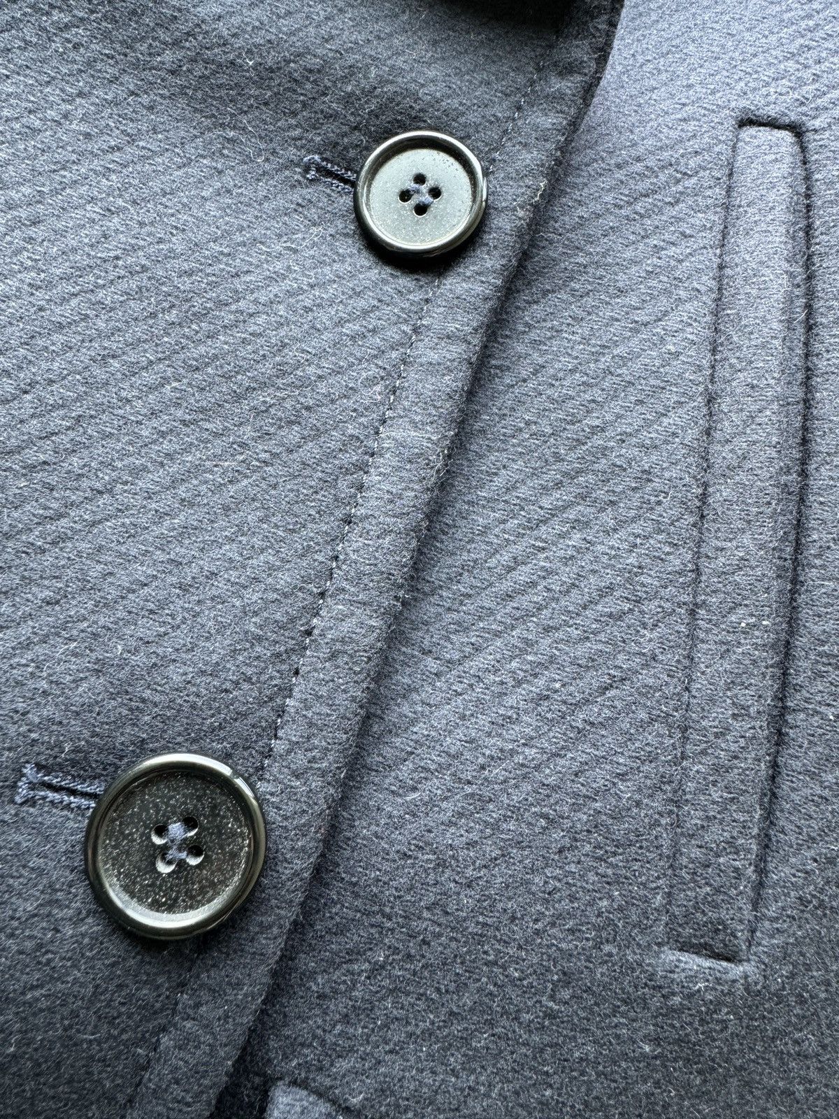 Maison Margiela Early Martin Margiela Artisanal Wool Cashmere Peacoat Jacket Size XS / US 0-2 / IT 36-38 - 20 Thumbnail