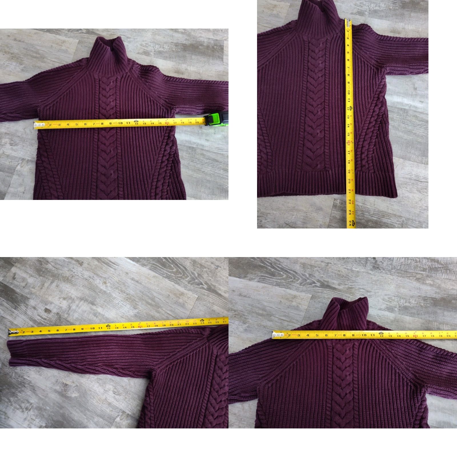 Lululemon VINTAGE Lululemon Women's Sweater Pullover Turtleneck Casual Size 4 Burgundy Cotton Size S / US 4 / IT 40 - 8 Thumbnail
