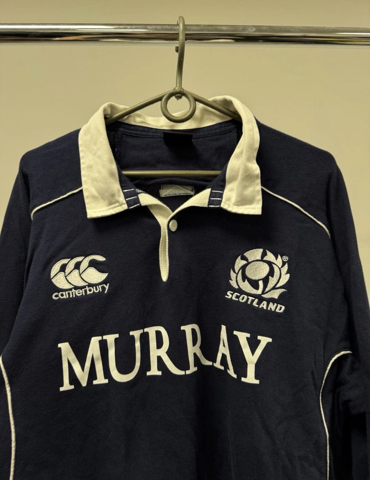 Canterbury of New Zealand × Vintage Scotland Rugby Shirt 2009/2010 Blue Canterbury Murray Retro Size US XL / EU 56 / 4 - 3 Thumbnail