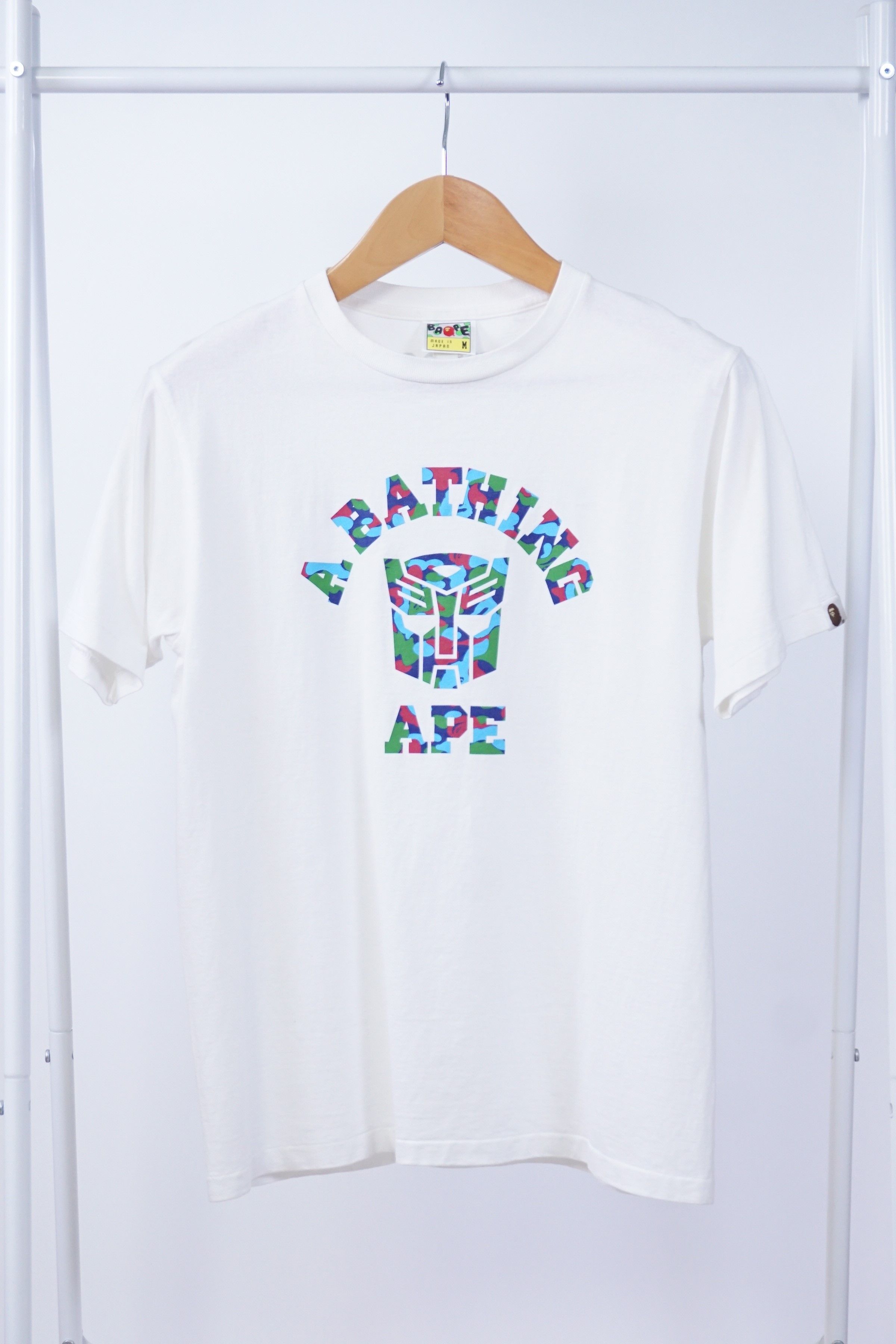 Bape BAPE × Transformers A Bathing Ape Camo College Tee | Grailed