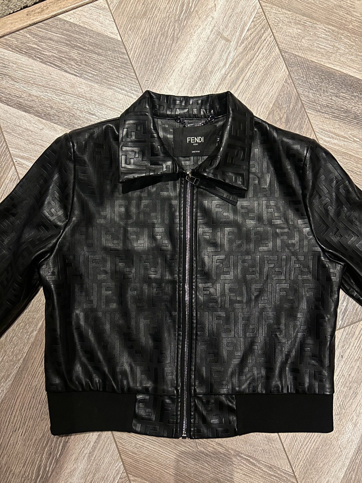 Fendi Fendi Leather Jacket Size M / US 6-8 / IT 42-44 - 4 Thumbnail