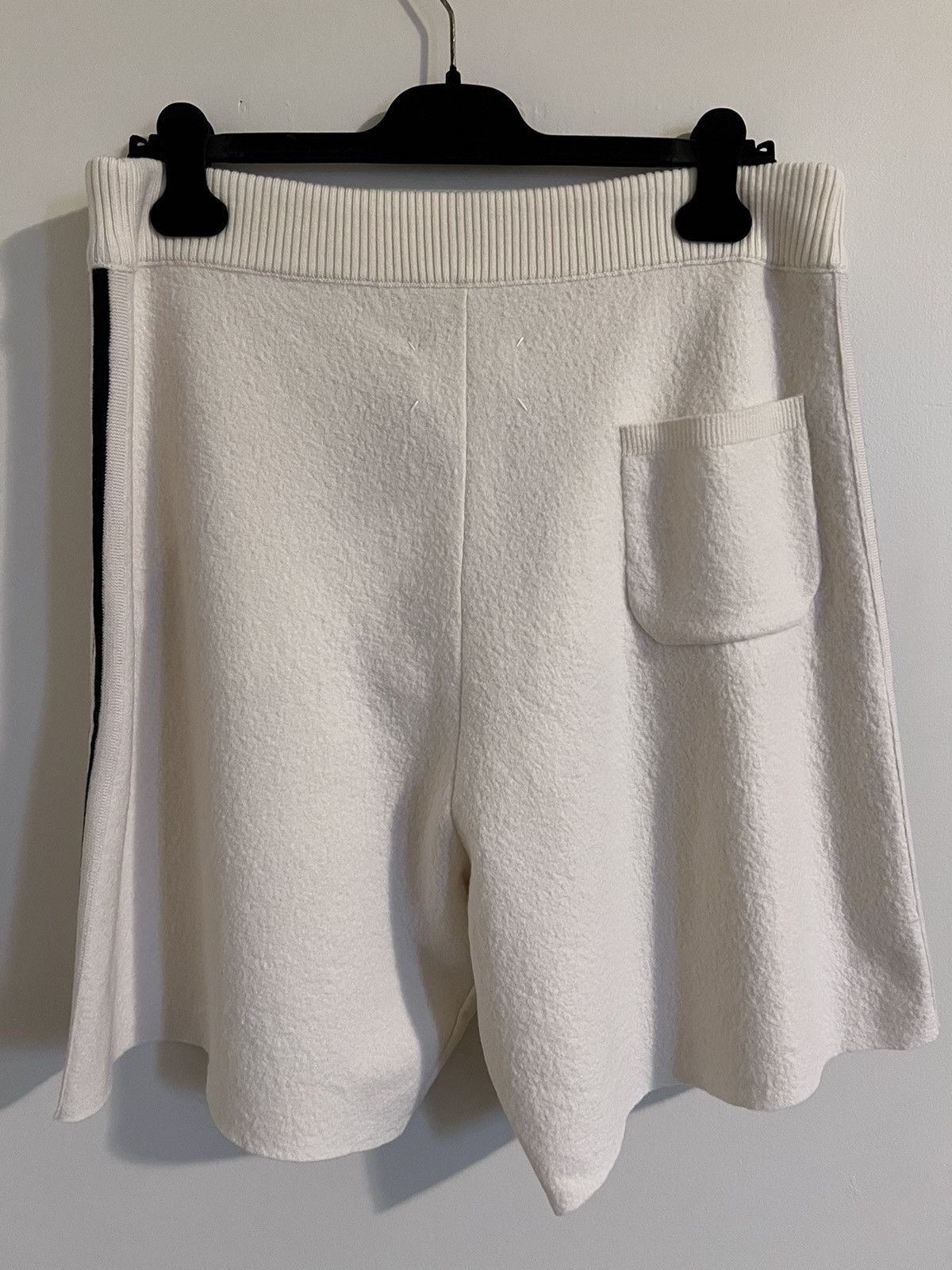 Maison Margiela $1.1K Line 10 cream wool-felt shorts, M (US32–35 waist) Size US 34 / EU 50 - 5 Thumbnail