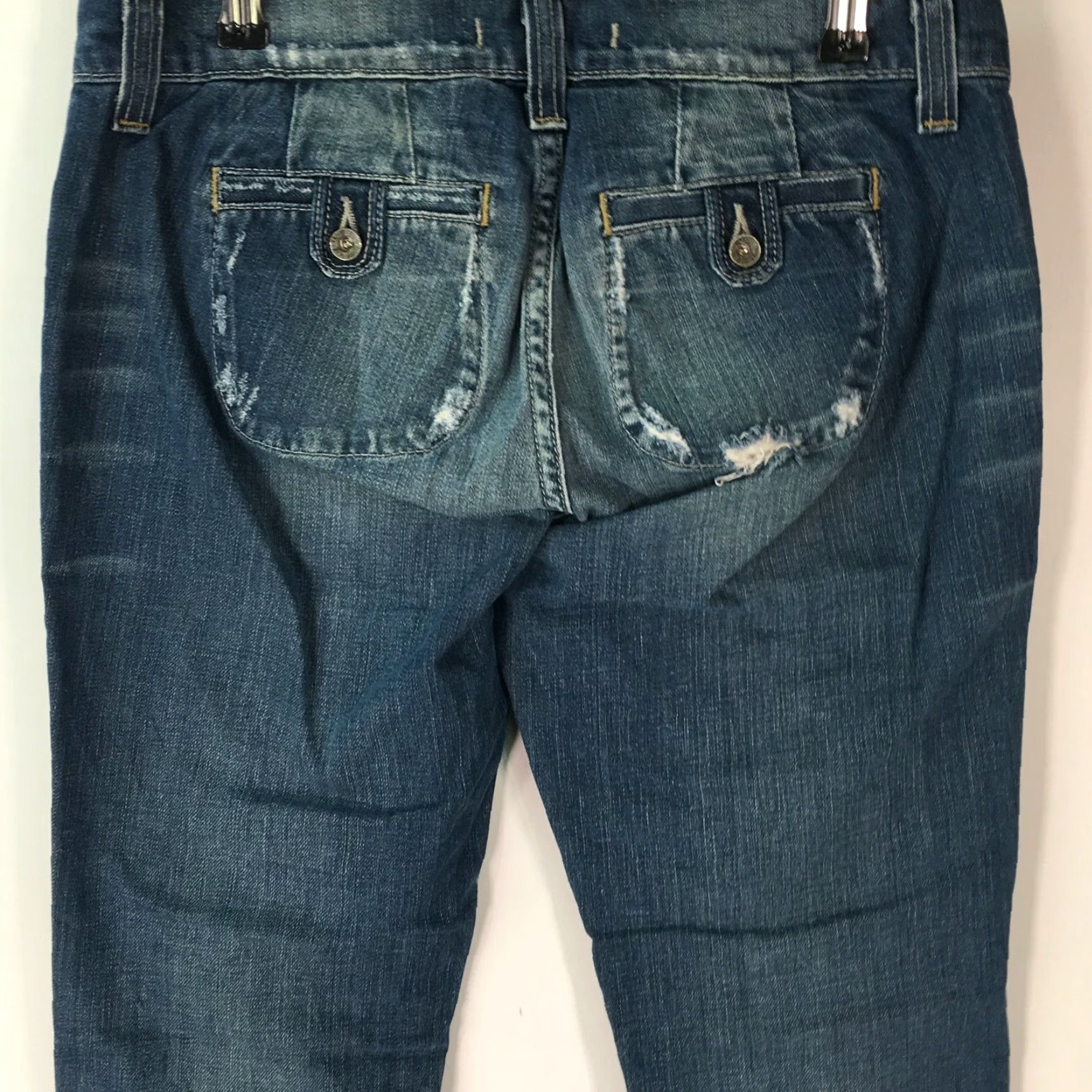 Lucky Brand VINTAGE Lucky Brand Womens Jeans Bootcut Regular Size 30 X30 Dark Blue Cotton Stretch Classic Size 30" / US 8 / IT 44 - 3 Thumbnail