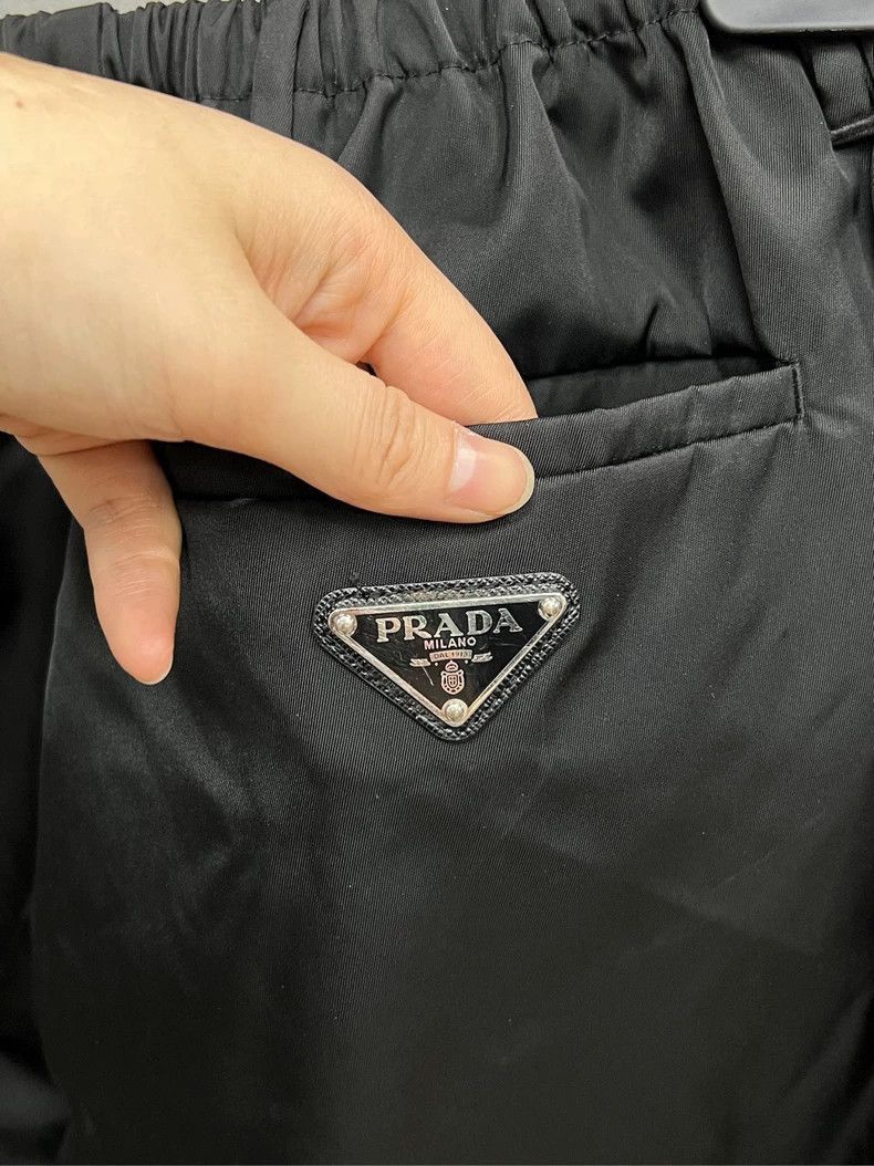 Prada Prada Black Nylon Athletic Pants -2505 Size US 44 / EU 60 - 3 Thumbnail