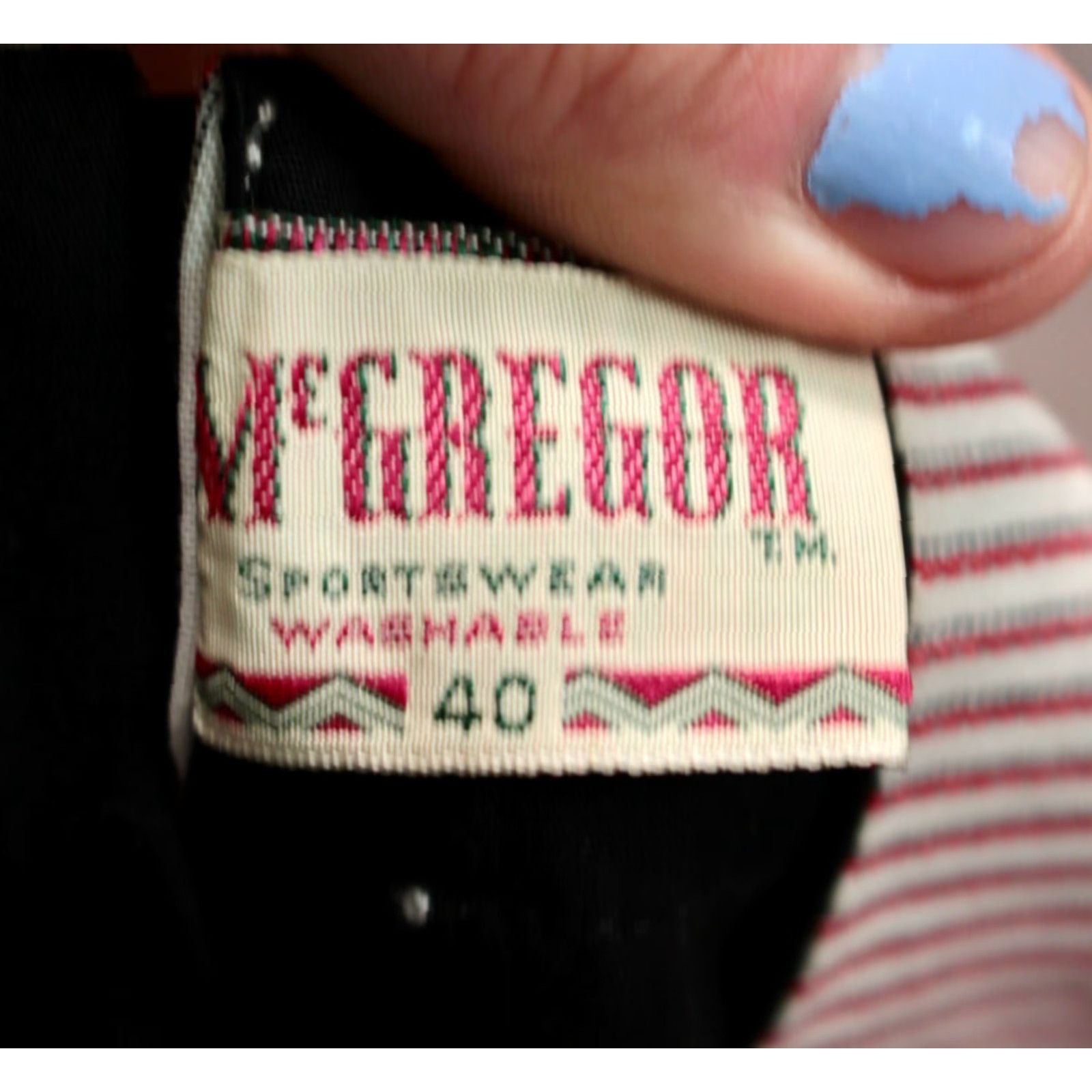 McGregor McGregor Mens VTG 1960s Red & White Striped Swimsuit Shorts Sz 40 60s Trunks Size US 40 / EU 56 - 5 Thumbnail