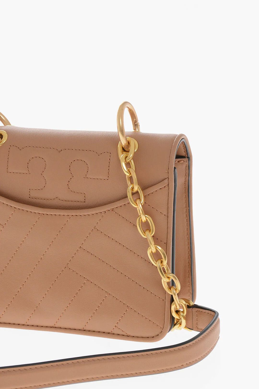 Tory Burch og1mm0426 Size: OS / Quilted Leather Shoulder Bag in Brown Size ONE SIZE - 3 Thumbnail