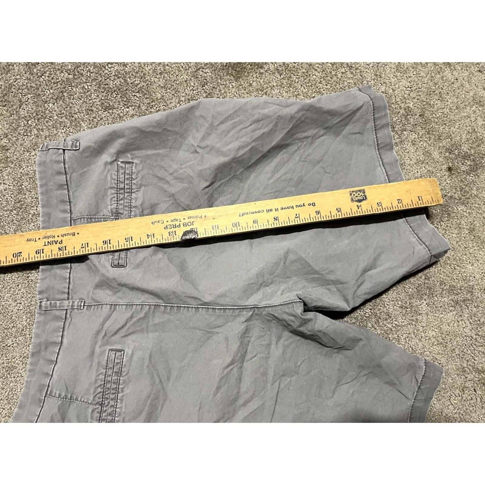 Old Navy Old Navy Shorts Women Low Rise 3in Inseam Gray Size 10 Cotton Blend Chino Casual Womens Size 32" / US 10 / IT 46 - 5 Thumbnail
