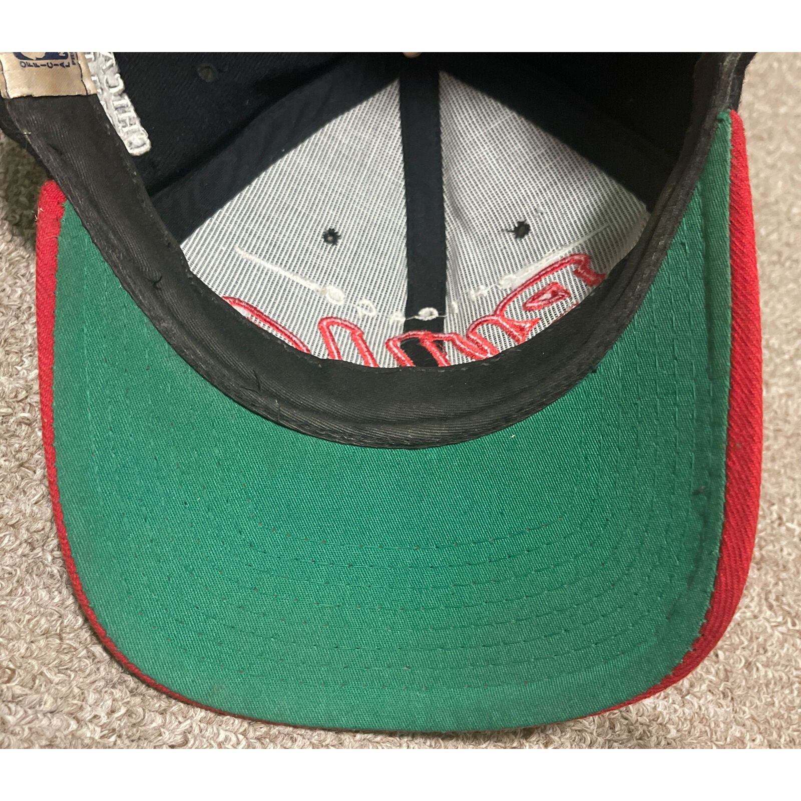 Starter Vintage 90s Starter Chicago Bulls Script NBA Snapback Hat Ca Size ONE SIZE - 9 Thumbnail