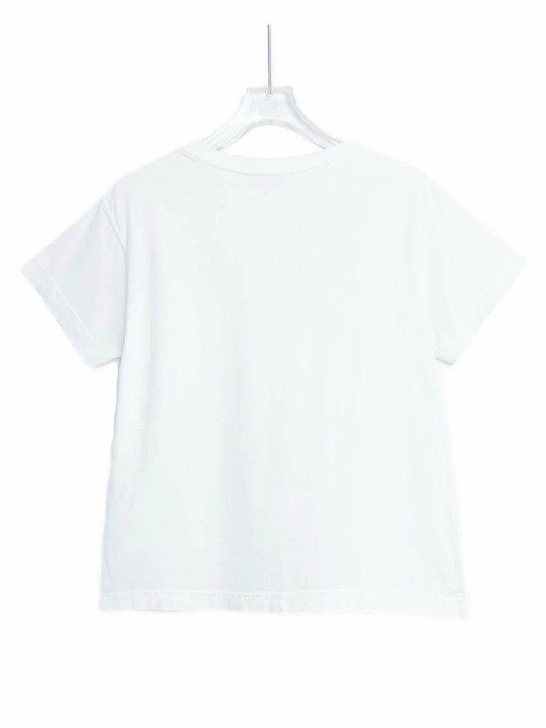 Balenciaga Balenciaga White Cursive Letter Printed Crewneck Short Sle Size US XS / EU 42 / 0 - 2 Thumbnail