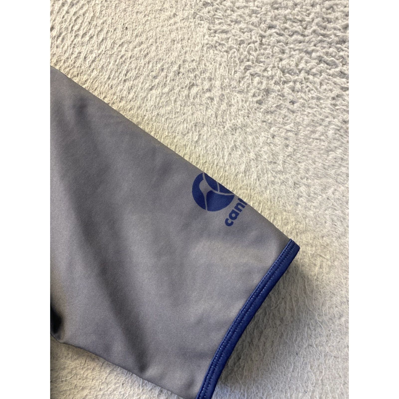 Vintage Canterbury of New Zealand Shirt Mens Jersey Fitted Short Sleeve Blue CCC Logo Size M Gray Activewear Rugby Size US M / EU 48-50 / 2 - 3 Thumbnail
