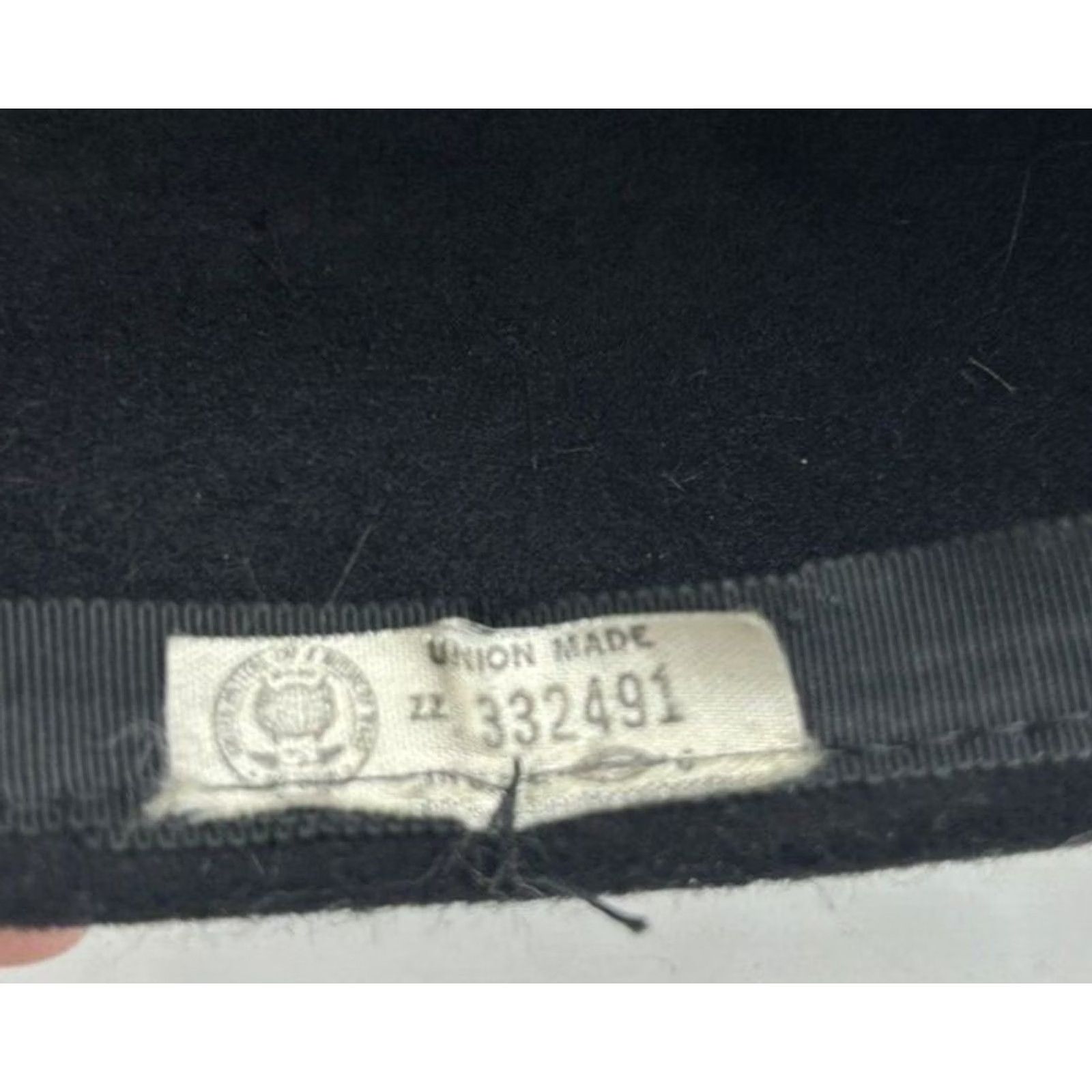 Vintage VINTAGE TNL Hat 100% Wool Black USA Union Made Read 21.5" Womens Size ONE SIZE - 8 Thumbnail