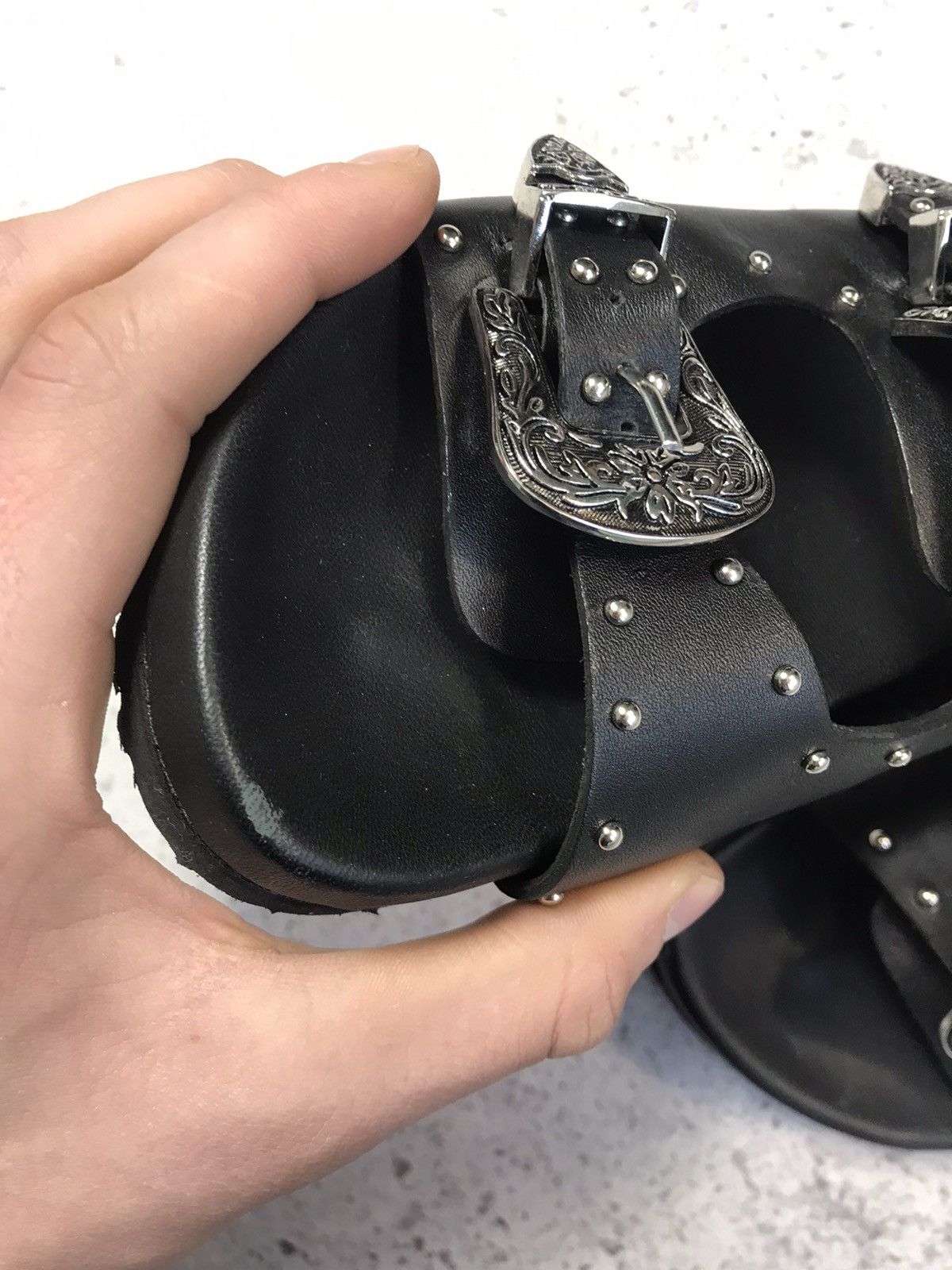 Japanese Brand Minelli Black Mule Toga Style Sandals Size US 8 / IT 38 - 12 Thumbnail