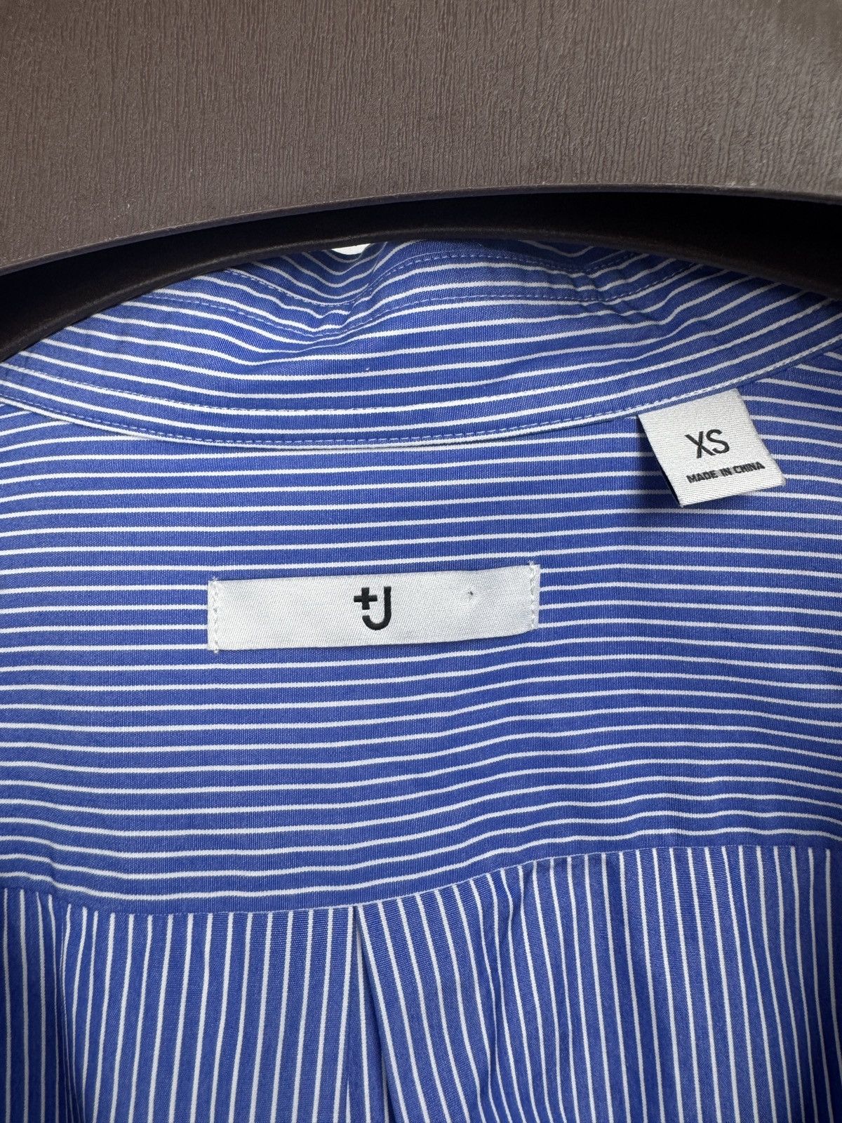 Jil Sander × Uniqlo Uniqlo x Jil Sander blue striped long sleeve shirt Size US XS / EU 42 / 0 - 6 Thumbnail