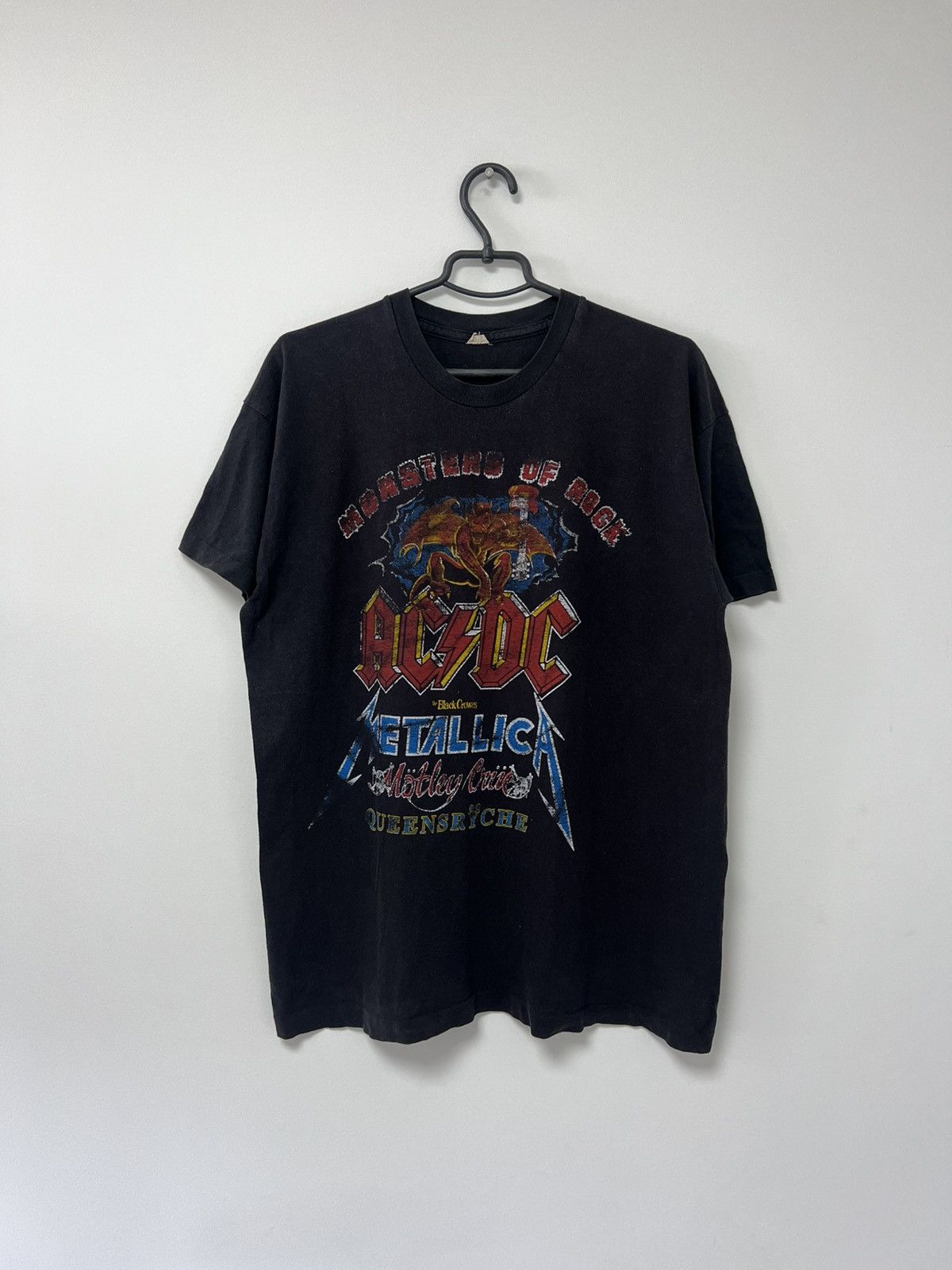 Band Tees × Vintage Vintage 1991s Monsters of Rock Ac Dc Metallica T shirt sz L Size US L / EU 52-54 / 3 - 1 Thumbnail