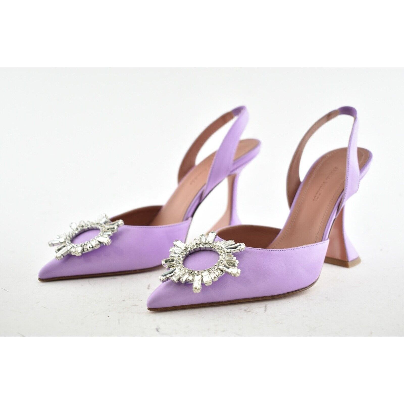 Amina Muaddi Begum Sling Slingback Unicorn Sandal Heel Pump 36 Size US 6 / IT 36 - 7 Thumbnail