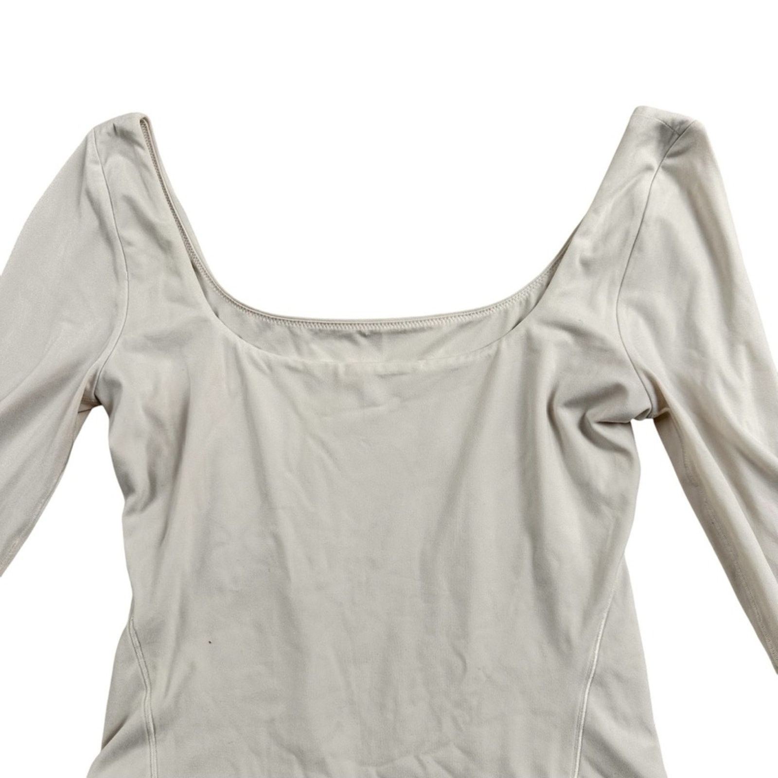 Lululemon Lululemon Wundermost Nulu Square Neck Long Sleeve Bodysuit Size S / US 4 / IT 40 - 9 Thumbnail