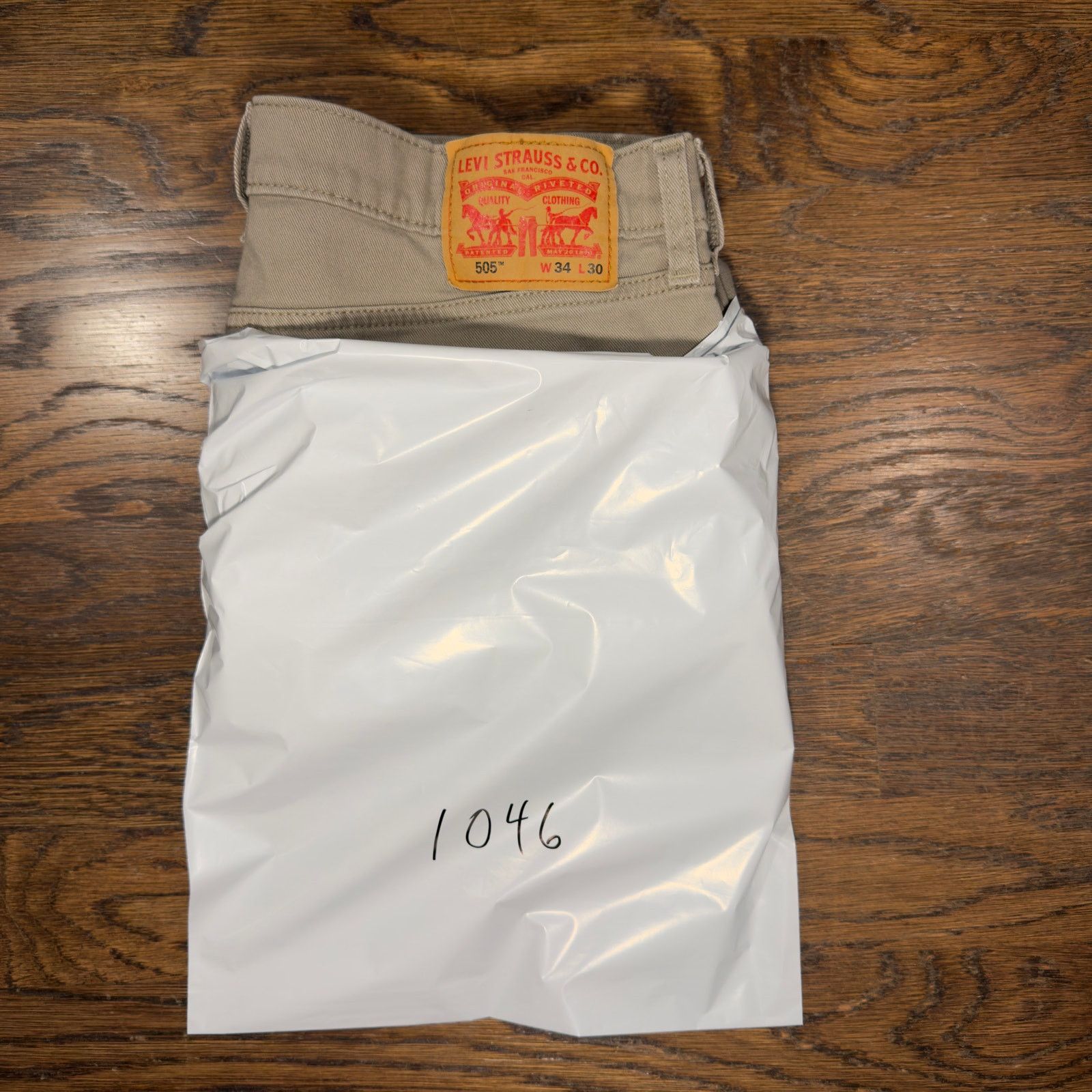Levi's Levi's 505 Regular Straight Leg Jeans 34x30 Khaki Chinchilla Size US 34 / EU 50 - 9 Thumbnail