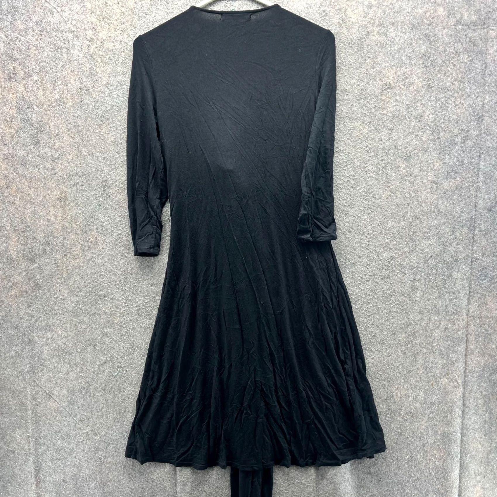 Ralph Lauren VINTAGE? No — Lauren Ralph Lauren Dress Womens Small Black Twist Front Stretch Viscose A Line Size S / US 4 / IT 40 - 2 Thumbnail