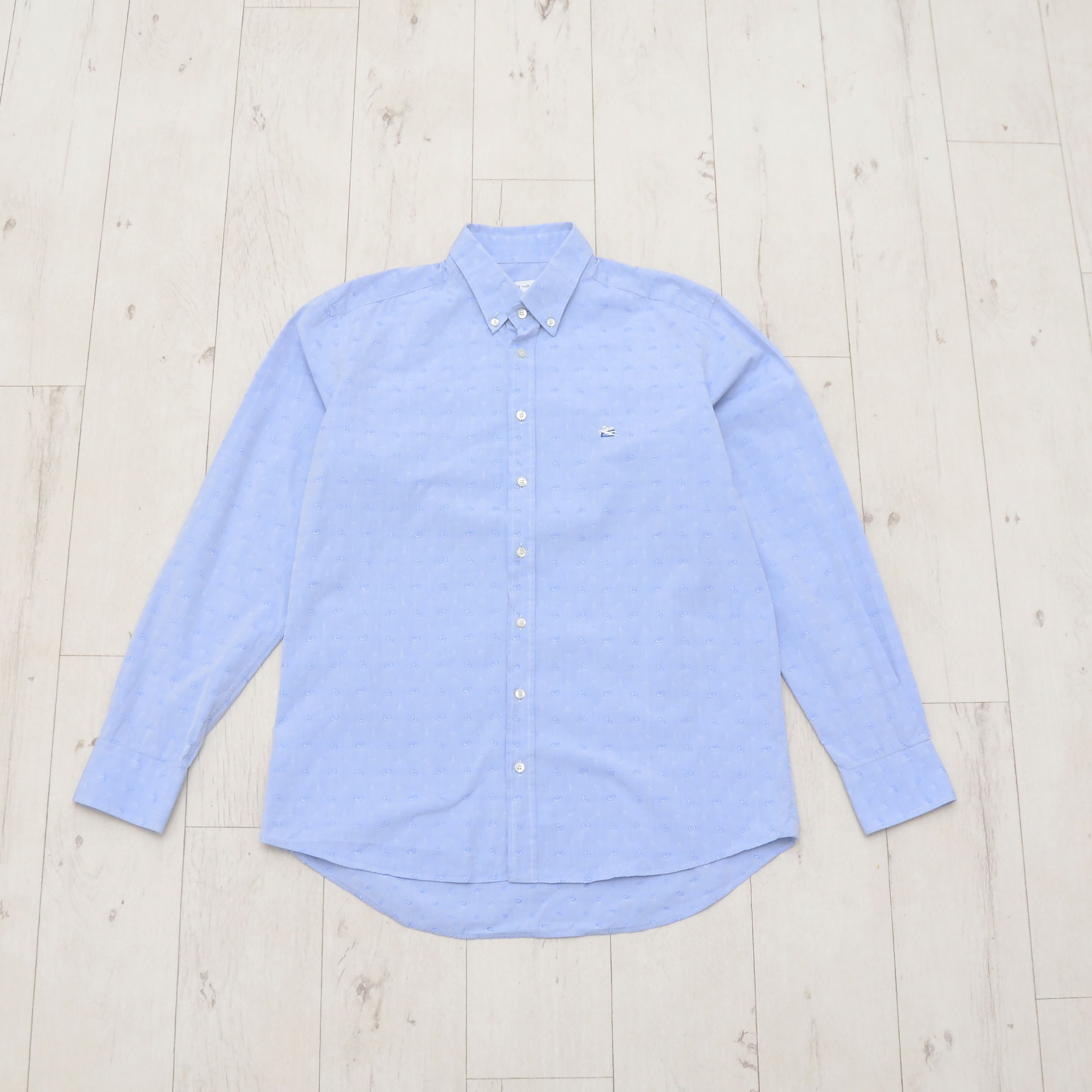 Eton Rare ETON Paisley All Over Printed Long Sleeve Button Shirt Size US M / EU 48-50 / 2 - 1 Thumbnail