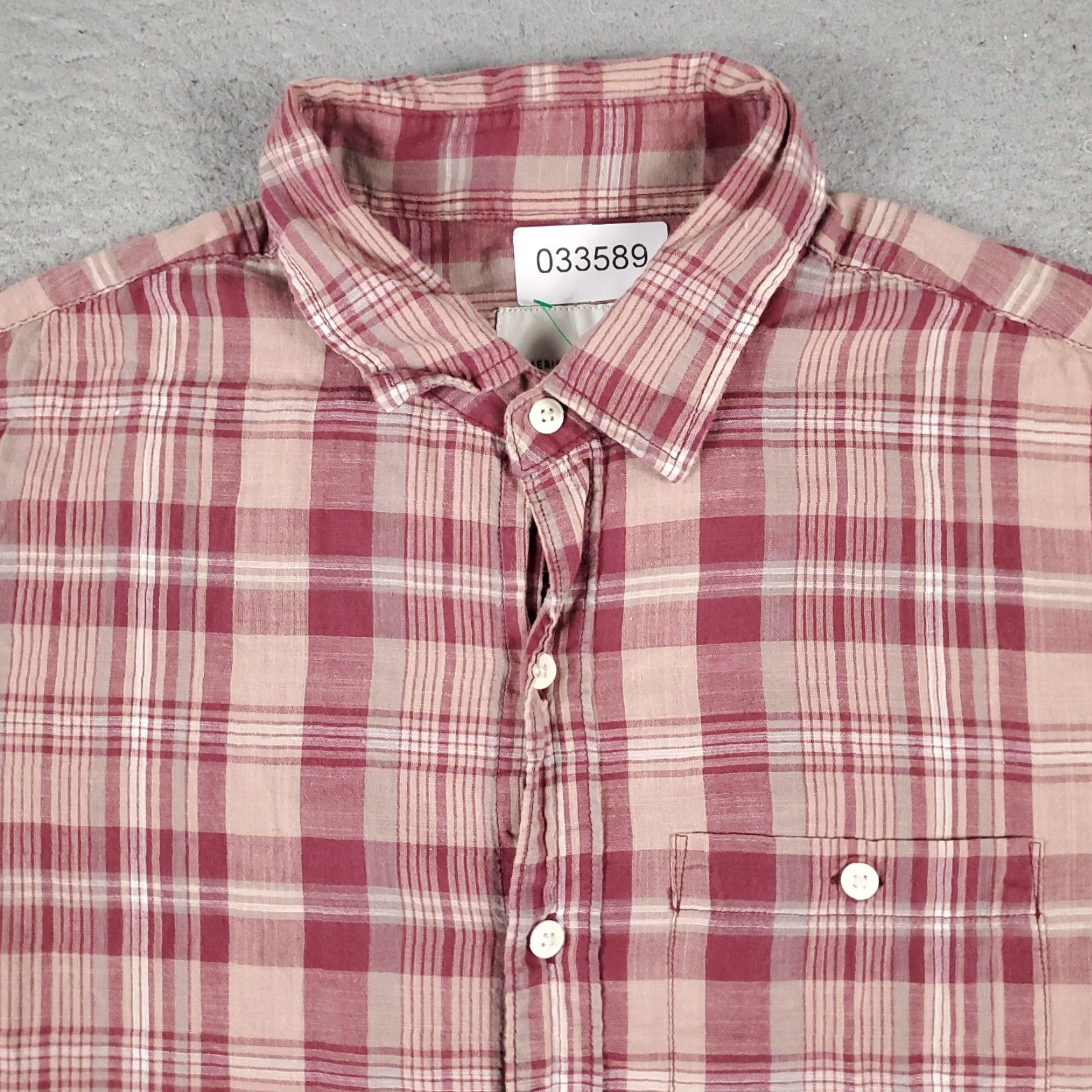 American Eagle Outfitters American Eagle Outfitters Shirt Men Adult Medium Red Plaid Short Sleeve Button-Up Cotton Casual Classic Preppy Mens Size US M / EU 48-50 / 2 - 2 Thumbnail