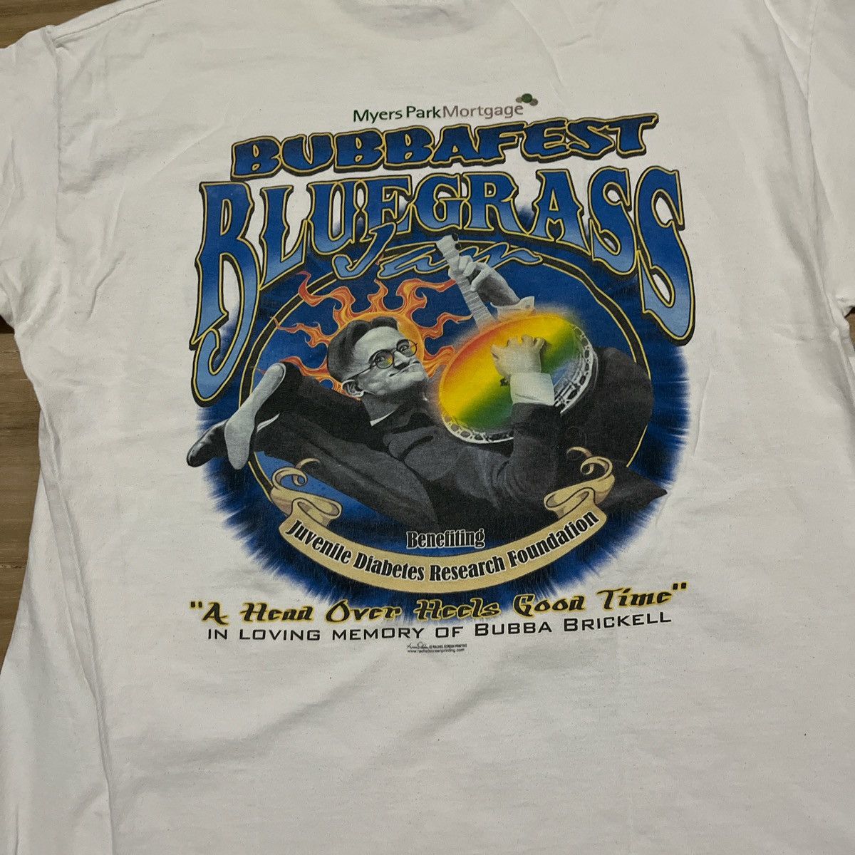 Vintage vintage white tee “bubbafest bluegrass” Size US L / EU 52-54 / 3 - 5 Thumbnail