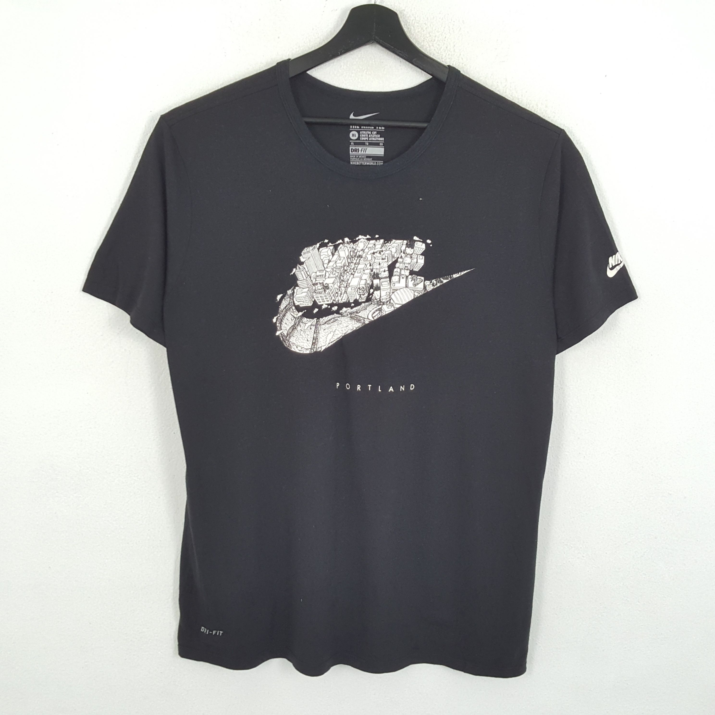 Nike NIKE PORTLAND Center Logo Design Streetwear Tshirt Size US XL / EU 56 / 4 - 1 Thumbnail