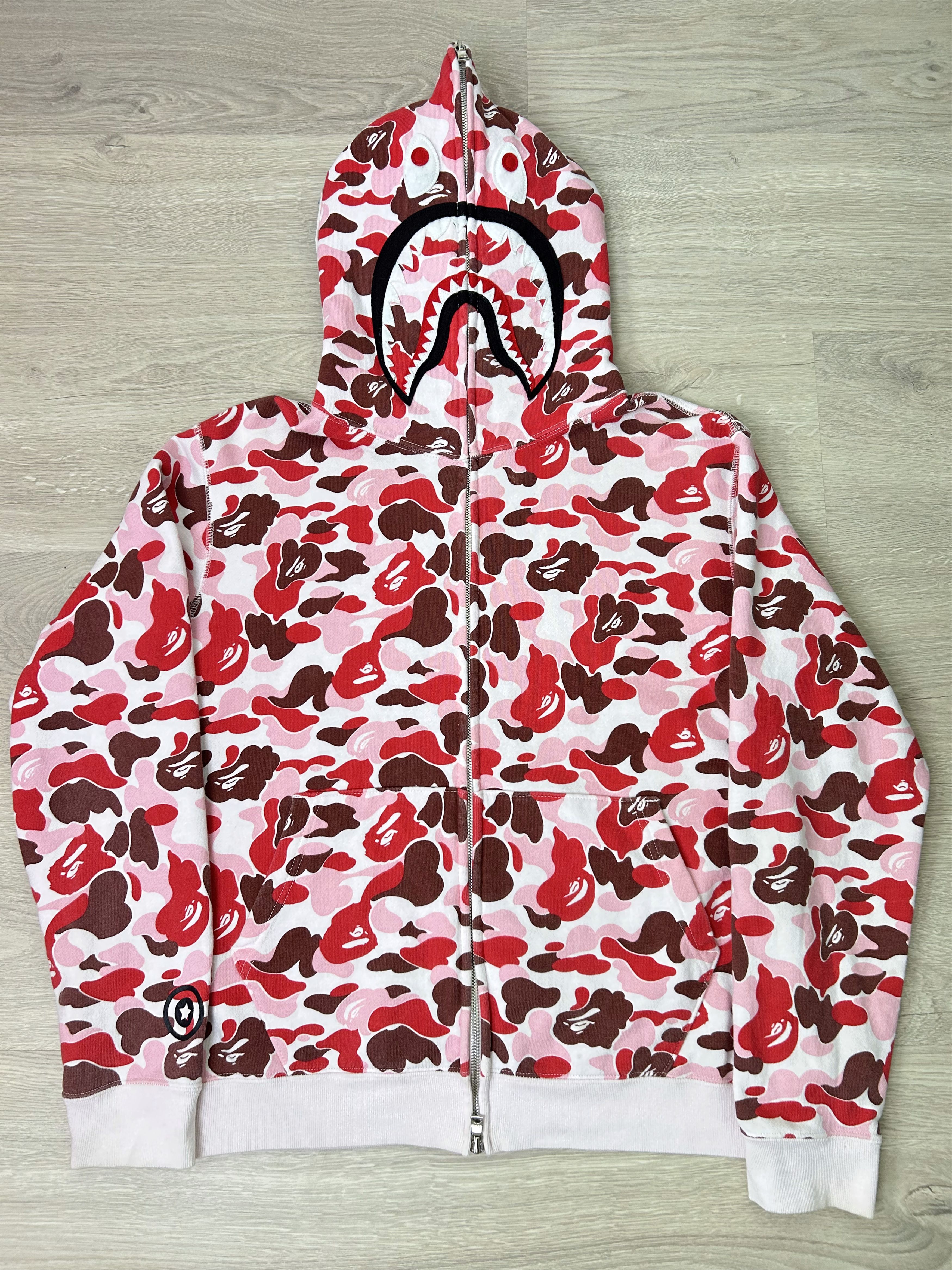 Bape Bape Hiroshima Camo Shark Full Zip Hoodie[Size S Fit Like M] Size US S / EU 44-46 / 1 - 1 Thumbnail