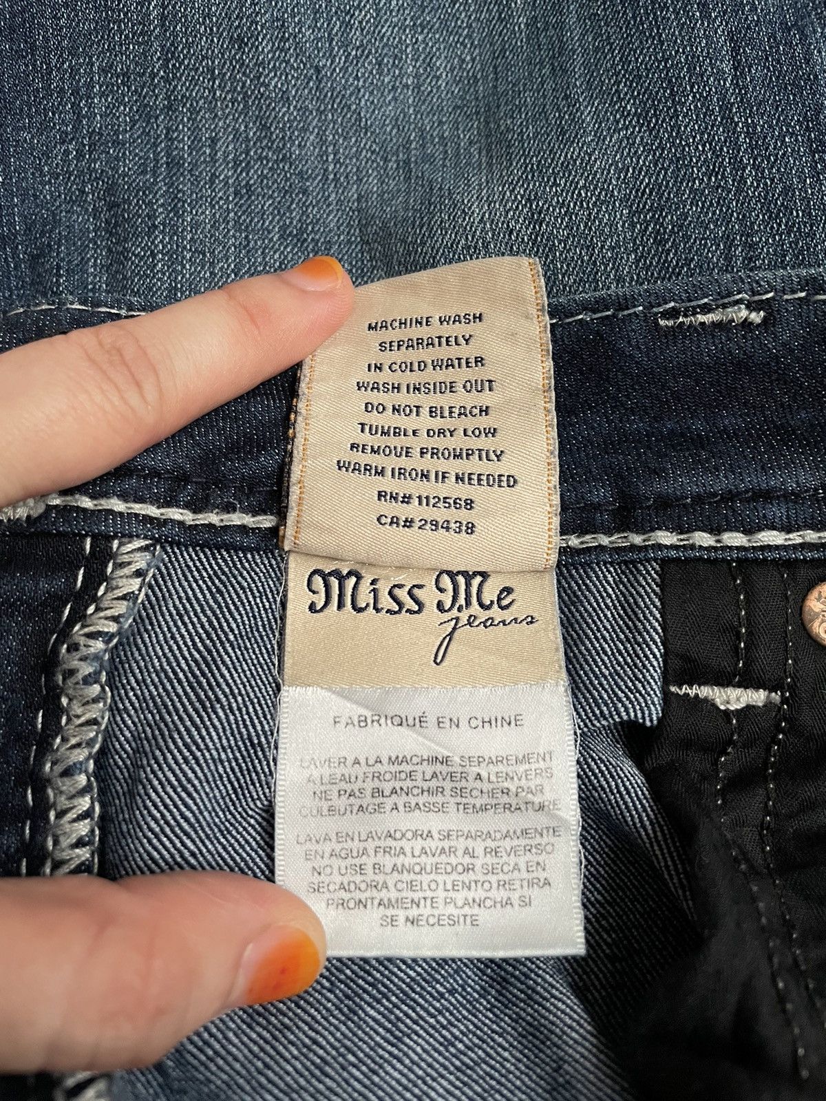 Vintage Vintage Brand Miss Me Flared Jeans 2000s Size US 34 / EU 50 - 10 Thumbnail