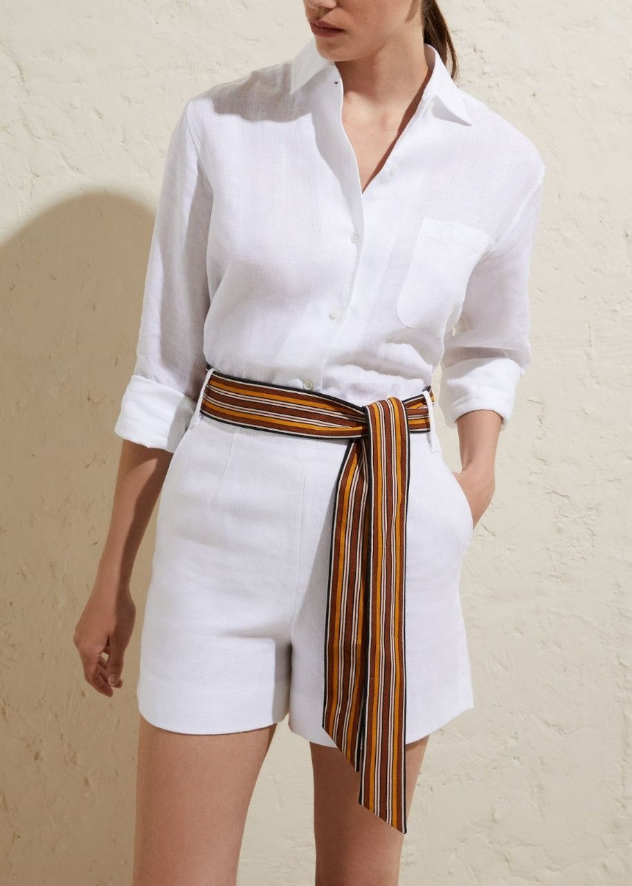 Loro Piana o1srvl11e0424 Shorts in White Size 28" / US 6 / IT 42 - 2 Thumbnail