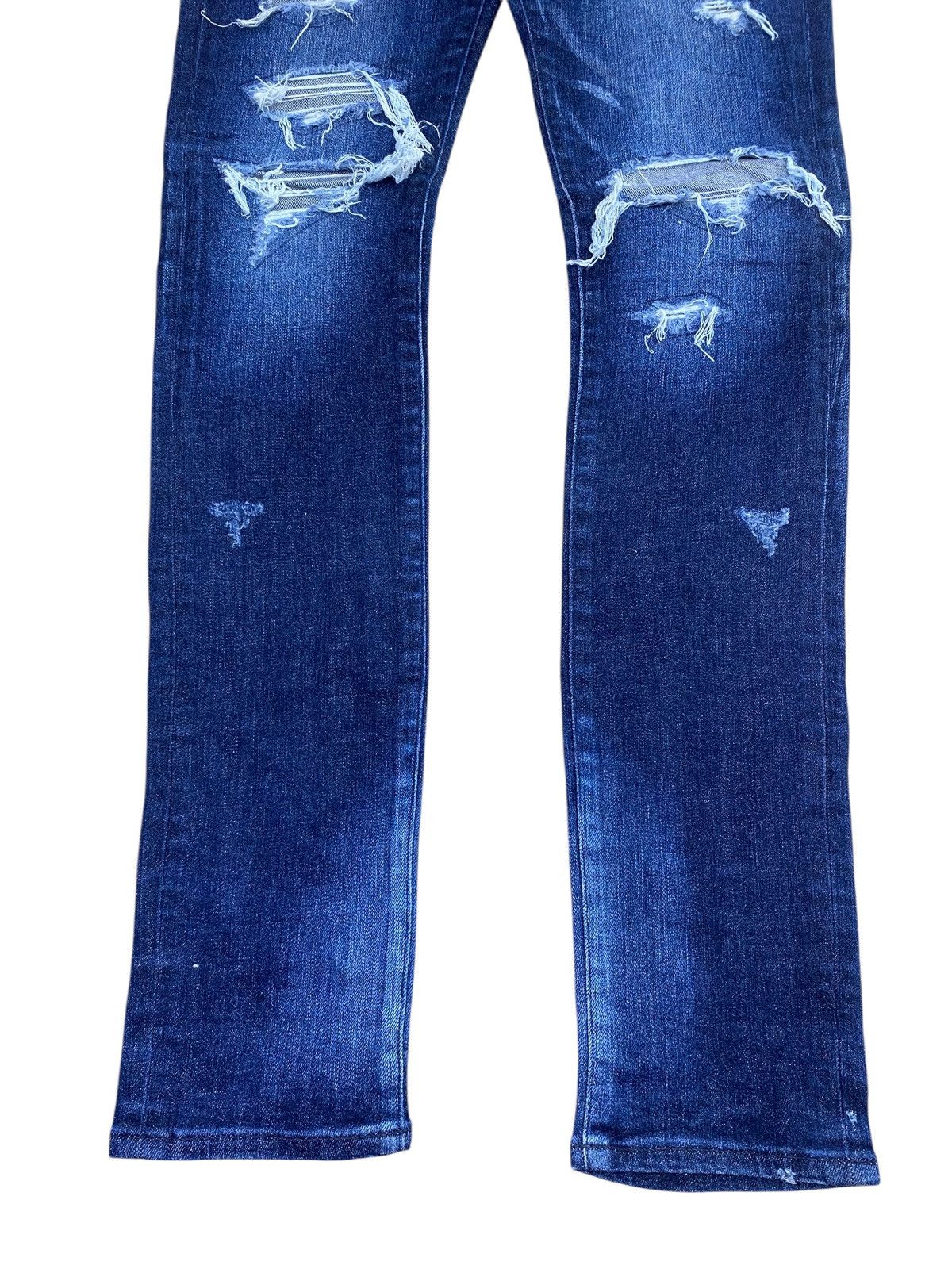 Other Luv Maison Dark Faded Wash Distressed Style Skinny Jeans Size US 30 / EU 46 - 10 Thumbnail