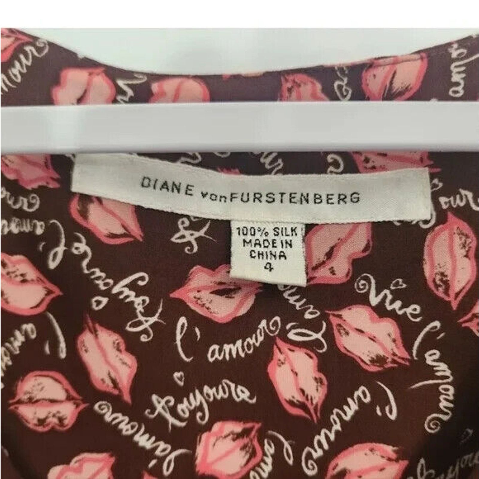 Diane von Furstenberg Vintage Diane Von Furstenberg 100% Silk Dress US 2 4 Pink Size S / US 4 / IT 40 - 8 Thumbnail