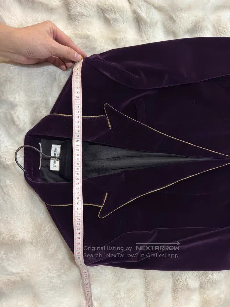 Saint Laurent Paris Saint Laurent Paris Purple Gold Velvet Suit Size US M / EU 48-50 / 2 - 6 Thumbnail