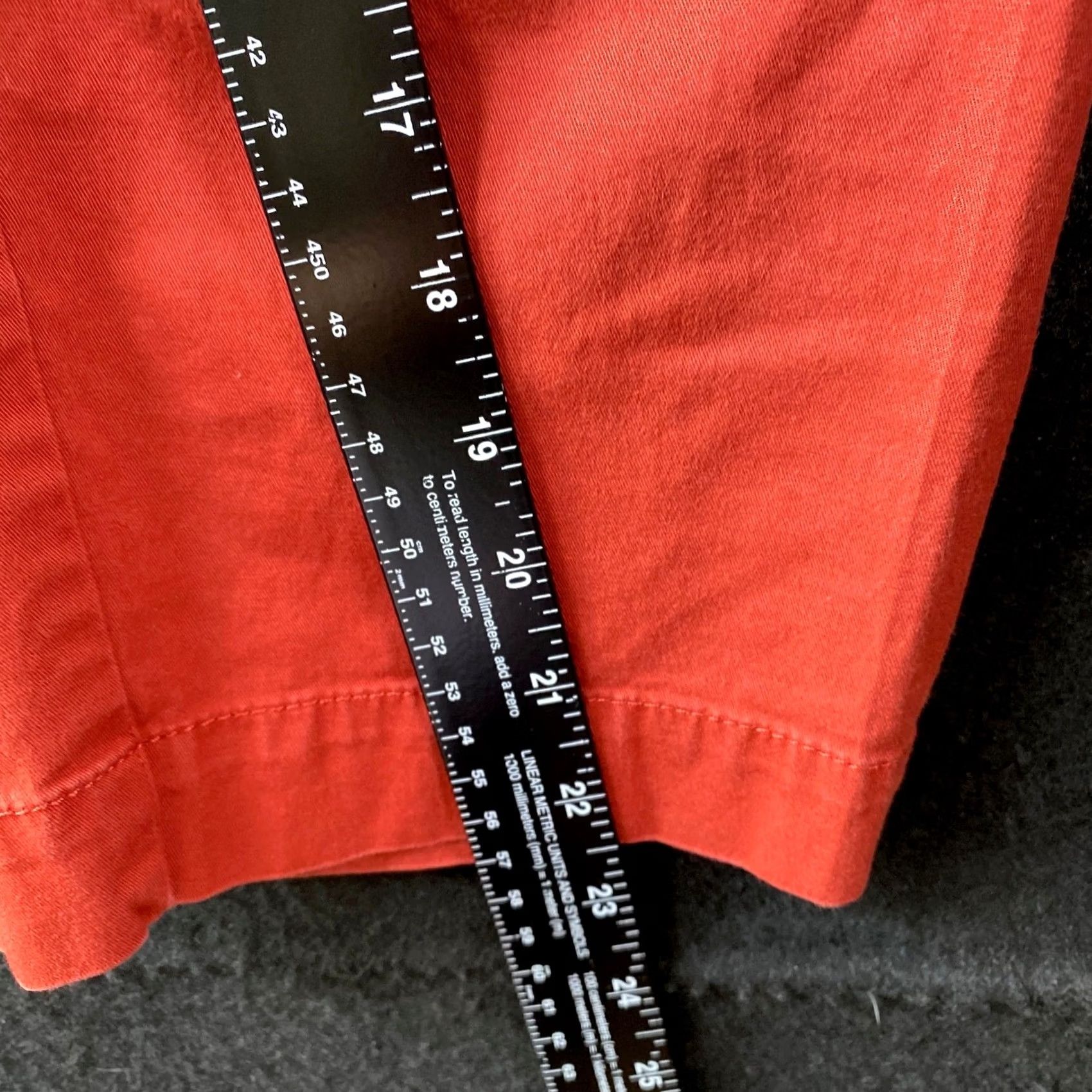 Loft LOFT Orange High Rise Curvy Capris Cropped Cotton Blend Stretch 12 Women's Pants Vintage? Size 34" / US 12 / IT 48 - 6 Thumbnail