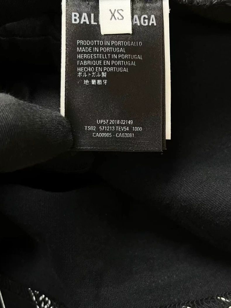 Balenciaga Balenciaga Black barrage full of letters logo short sleeve Size US XS / EU 42 / 0 - 5 Thumbnail