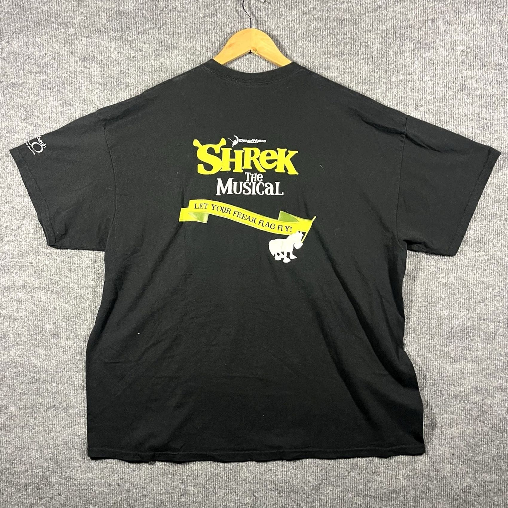 Vintage VINTAGE Y2K Shrek The Musical Tee Shirt 2XL Black Movie Tee Shirt Mens 2XL Shrek Donkey DreamWorks Funny Promo Size US XXL / EU 58 / 5 - 4 Thumbnail